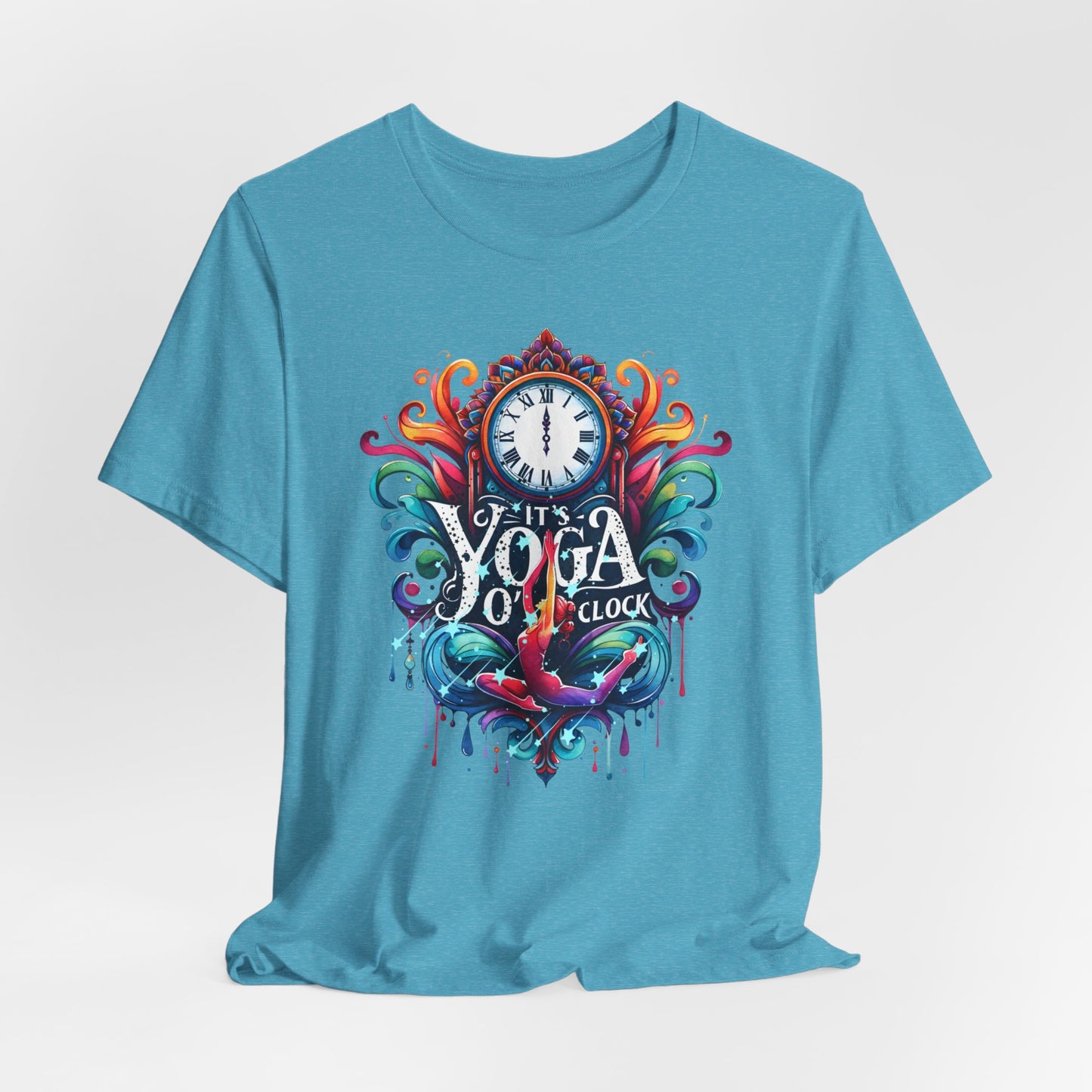 It's Yoga O'clock Yoga T-Shirt, Cute Yoga workout Shirt, Yoga lovers T-shirt, Yoga Instructor Gift, Gym shirt, Gift For Yoga lover, Gift For Yogi.