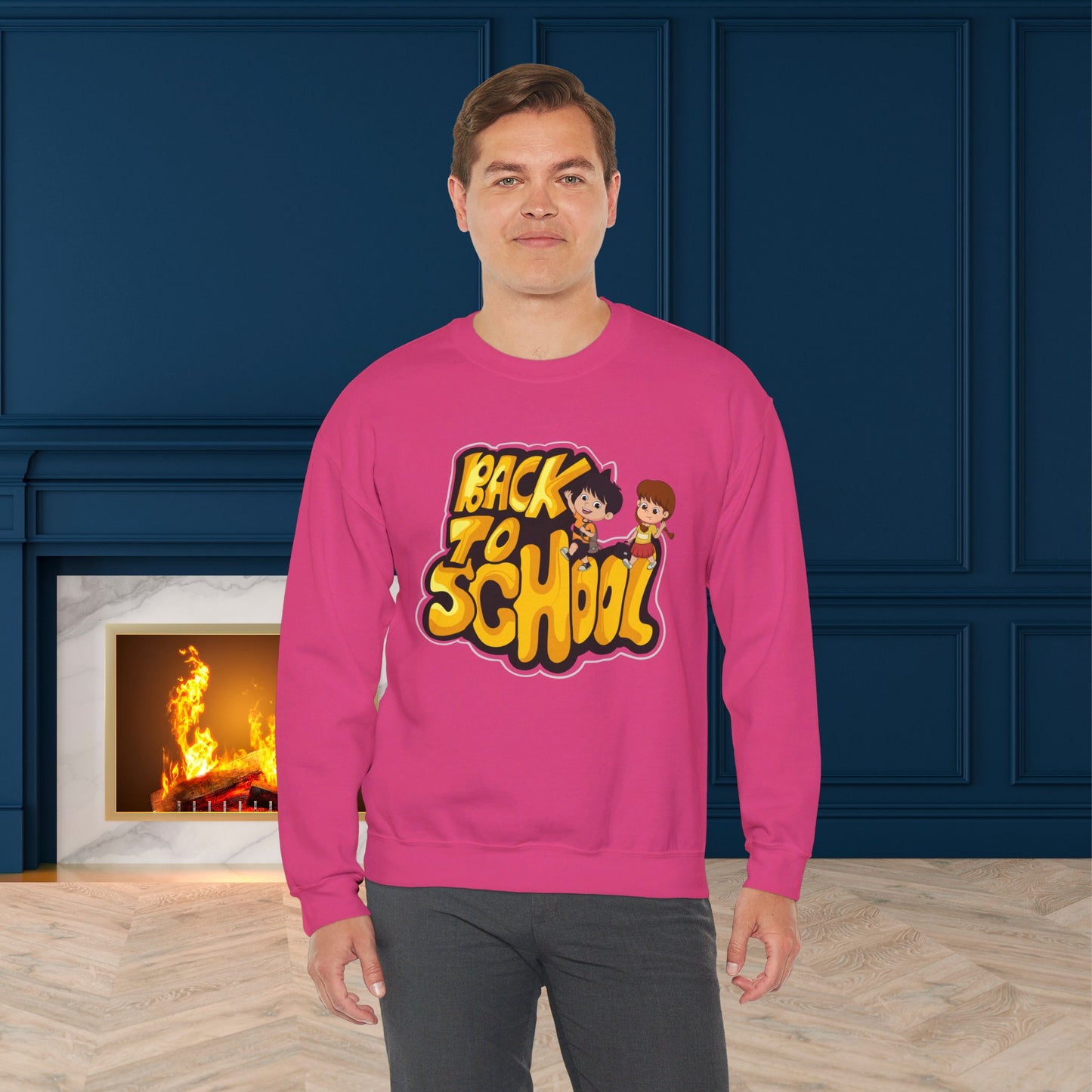 Back To school unisex heavy blend crewneck sweatshirt, We Love Teachers Sweatshirt,Teacher Back To school Sweatshirt. First Day Vibes Sweatshirt.