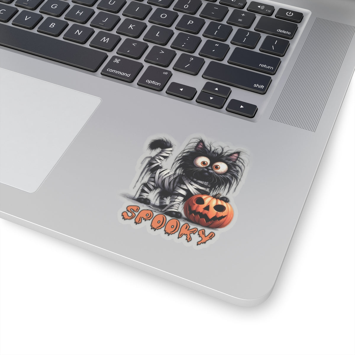 Spooky Kiss-Cut Stickers, Happy Halloween Kiss-Cut Stickers, Spooky Season Kiss-Cut Stickers, Cute Cat Halloween Kiss-Cut Stickers.