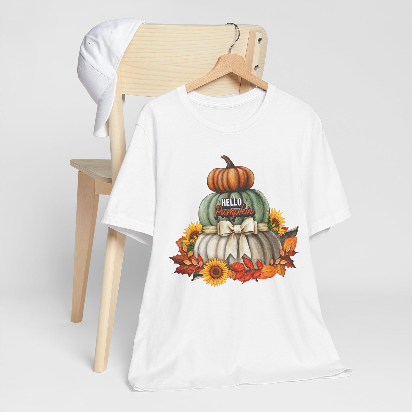 Hello Pumpkin Thanksgiving T-shirt, Happy thanksgiving 2024 T-shirt, Thanksgiving Gift,Turkey Shirt, Family Thanksgiving, Holiday Outfit.