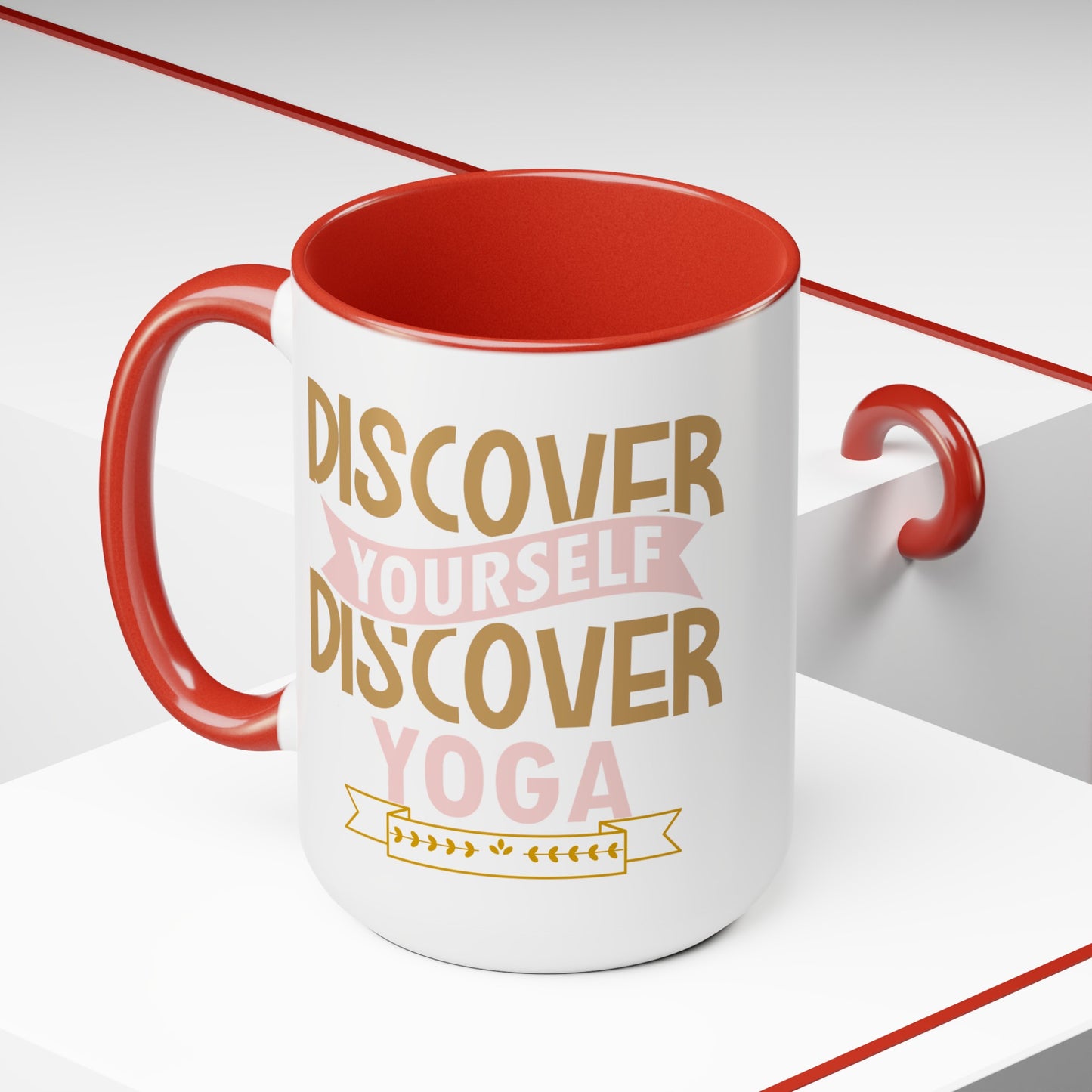 Discover Yourself Discover Yoga Coffee Mug, Cute Yoga Coffee Mug, Yoga lovers Coffee Mug, Yoga Instructor Gift, Gift For Yoga lover, Gift For Yogi.