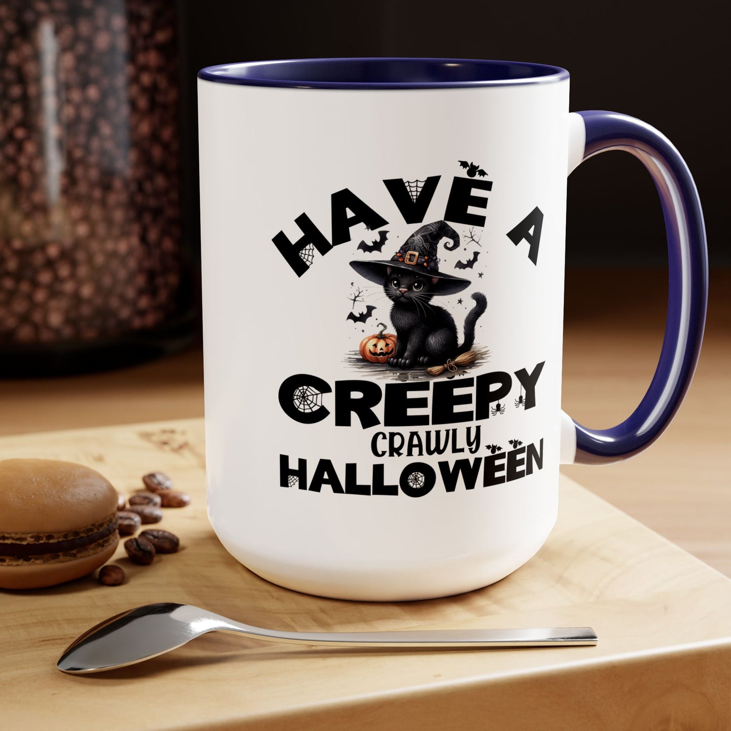 Have A Creepy Crawly Halloween Coffee Mug,  Let's Go Halloween Coffee Mug, Trick or Treat Halloween Coffee Mug, Cute Skeleton Coffee Mug, Spooky Season Halloween Coffee Mug.