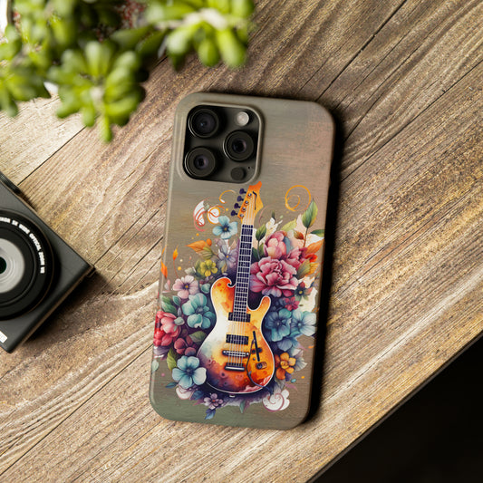 Vintage Music iPhone 15 Phone Cases. Guitar cover For IPhone 15 Phone Cases.