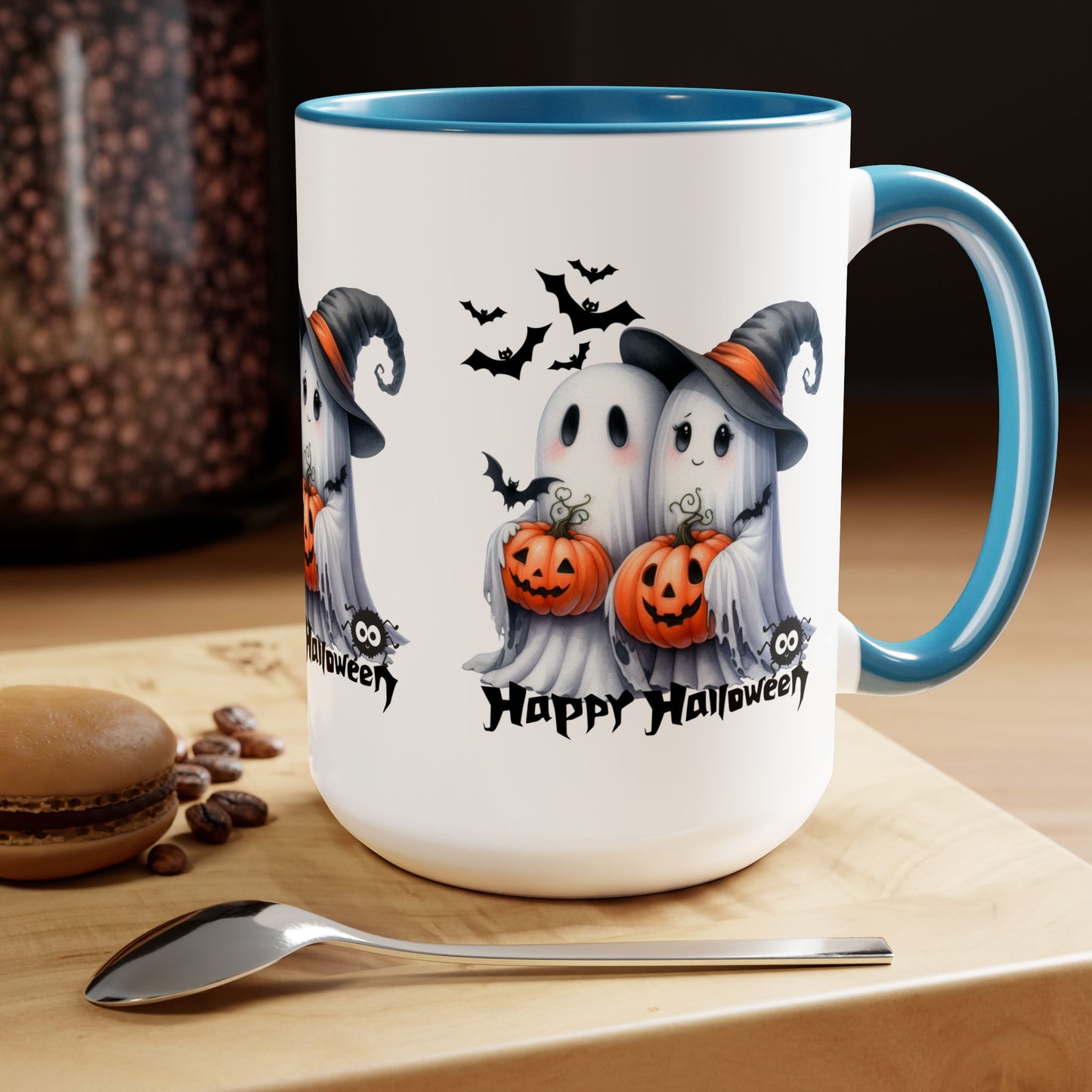 Happy Halloween Coffee Mug,  Let's Go Halloween Coffee Mug, Trick or Treat Halloween Coffee Mug, Cute Skeleton Coffee Mug, Spooky Season Halloween Coffee Mug.