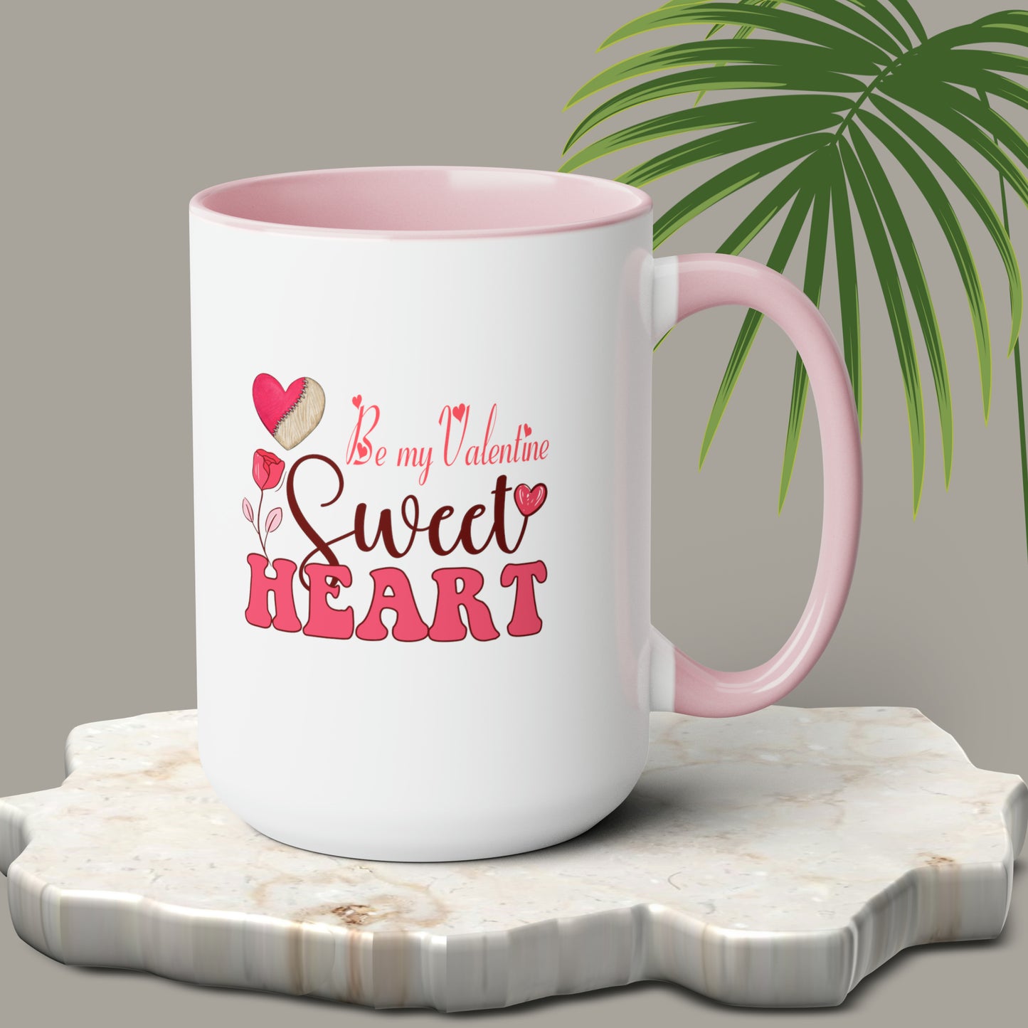 Happy valentines day Two-Tone Coffee Mugs, 15oz