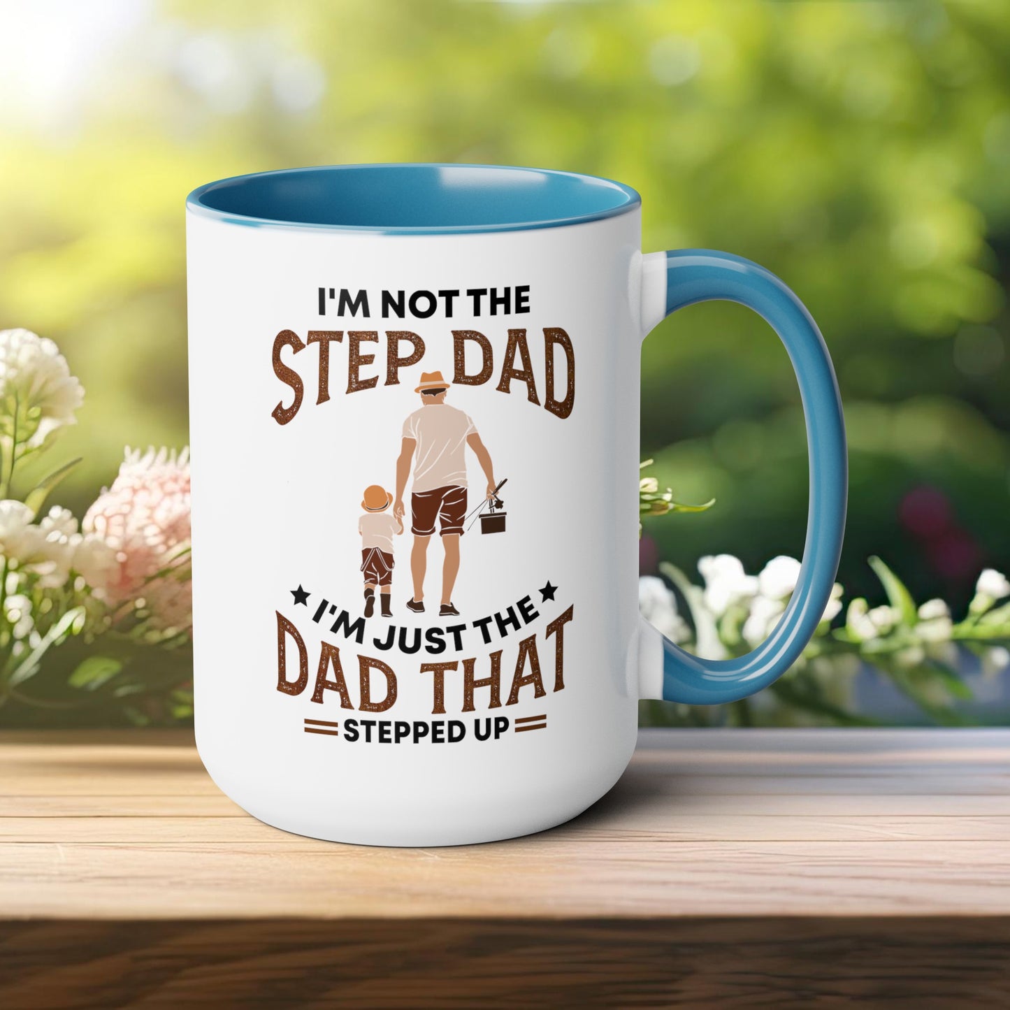 Happy father's dayTow-Tone Coffee Mug.15oz, Gift for Dad, Daddy's Coffee Mug