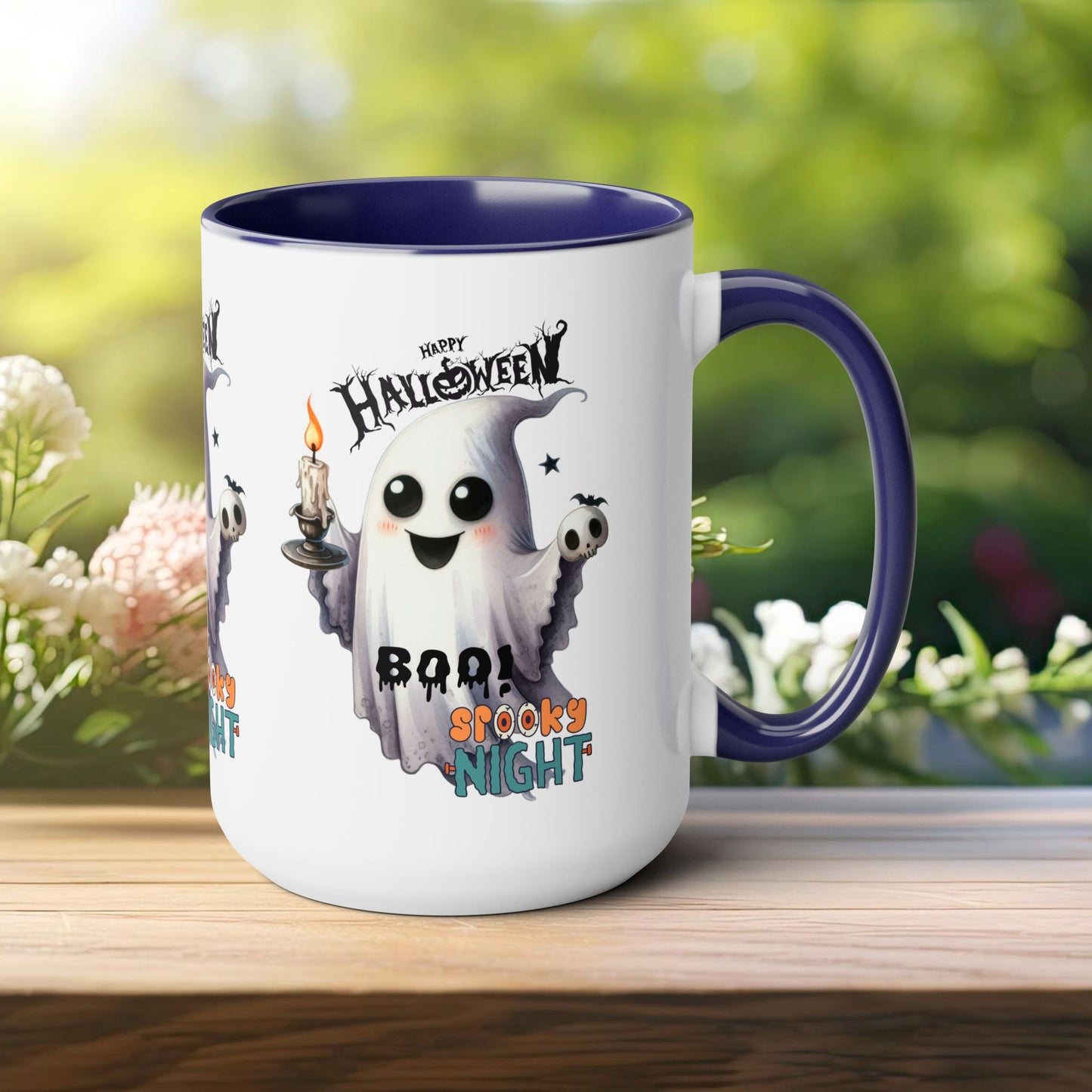 Spooky Night Halloween Coffee Mug,  Let's Go Halloween Coffee Mug, Trick or Treat Halloween Coffee Mug, Cute Skeleton Coffee Mug, Spooky Season Halloween Coffee Mug.