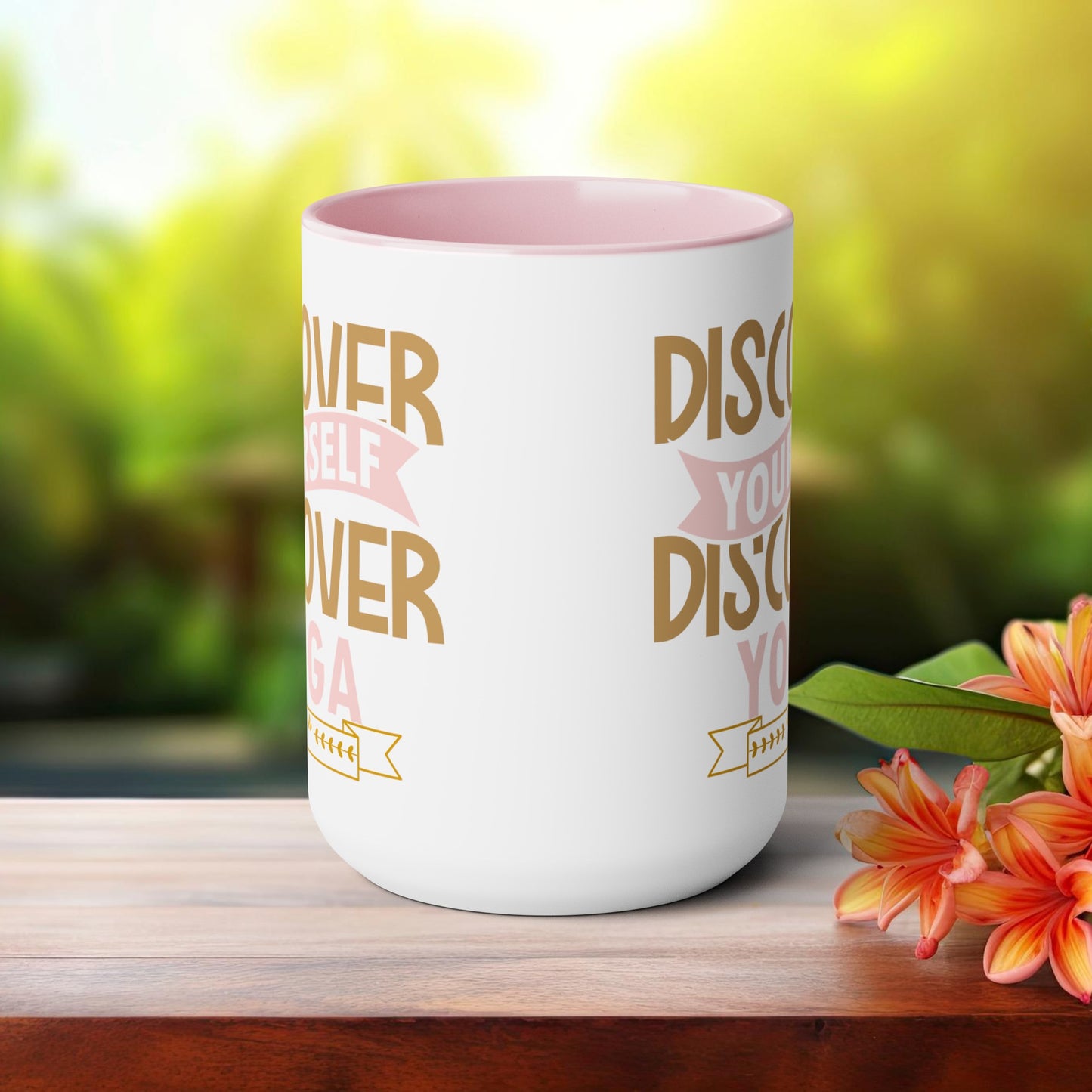 Discover Yourself Discover Yoga Coffee Mug, Cute Yoga Coffee Mug, Yoga lovers Coffee Mug, Yoga Instructor Gift, Gift For Yoga lover, Gift For Yogi.