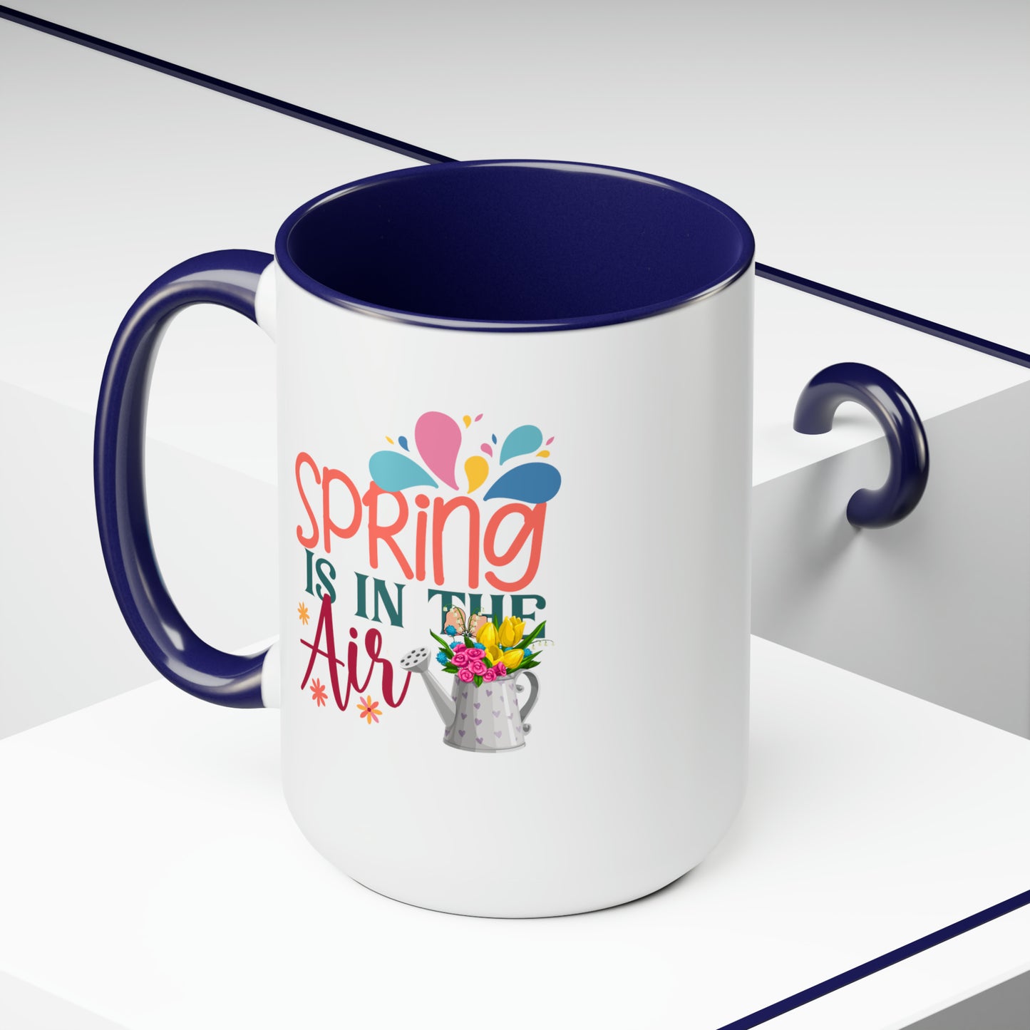 Spring Is In The Air two-Tone Coffee Mugs, 15oz