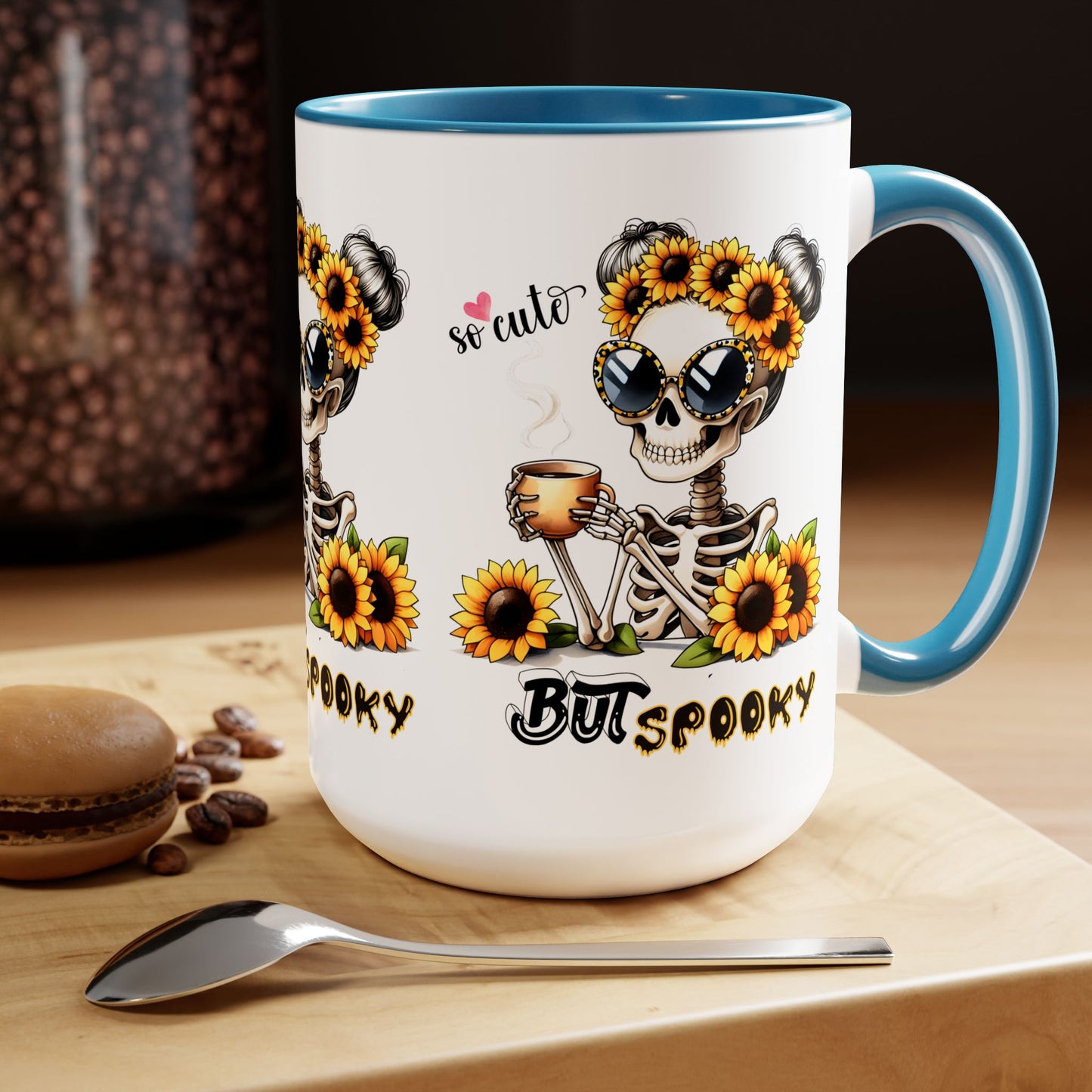 So cute But Spooky Halloween Coffee Mug,  Let's Go Halloween Coffee Mug, Trick or Treat Halloween Coffee Mug, Cute Skeleton Coffee Mug, Spooky Season Halloween Coffee Mug.