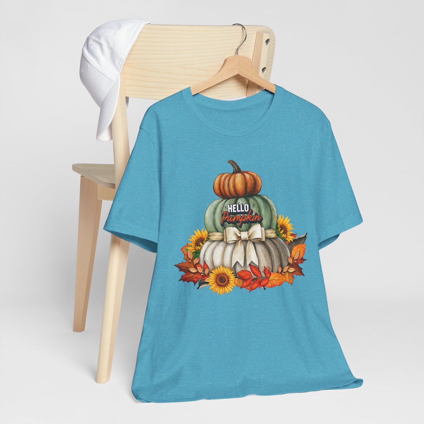 Hello Pumpkin Thanksgiving T-shirt, Happy thanksgiving 2024 T-shirt, Thanksgiving Gift,Turkey Shirt, Family Thanksgiving, Holiday Outfit.