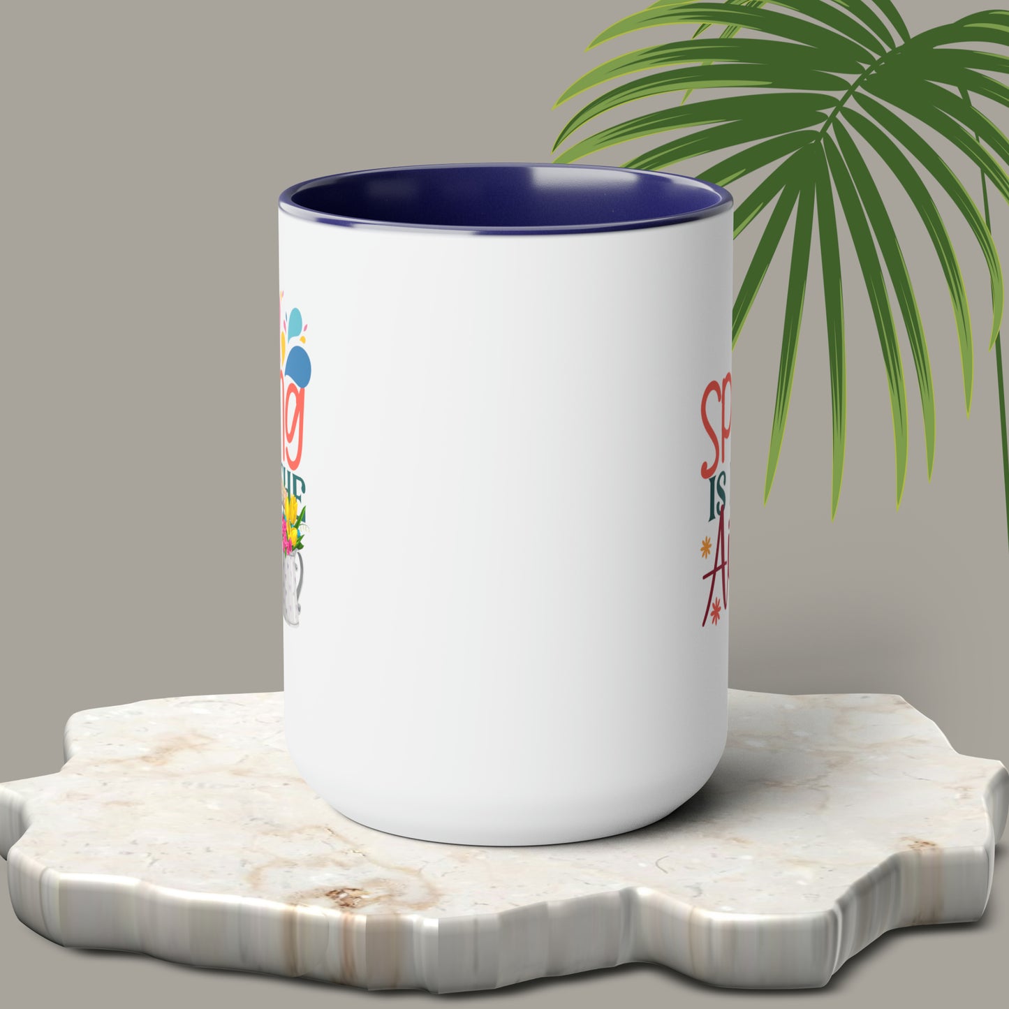 Spring Is In The Air two-Tone Coffee Mugs, 15oz