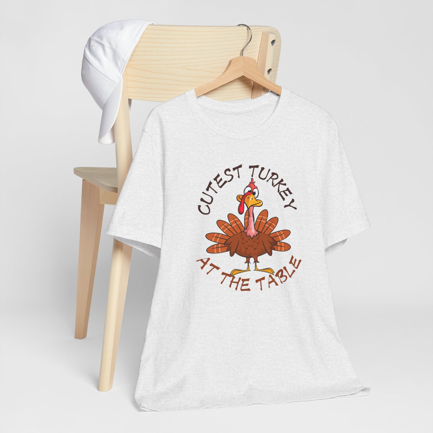 Cutest Turkey At The Table T-shirt, Happy Thanksgiving T-shirt, Happy thanksgiving 2024 T-shirt, Thanksgiving Gift,Turkey Shirt, Family Thanksgiving, Holiday Outfit.