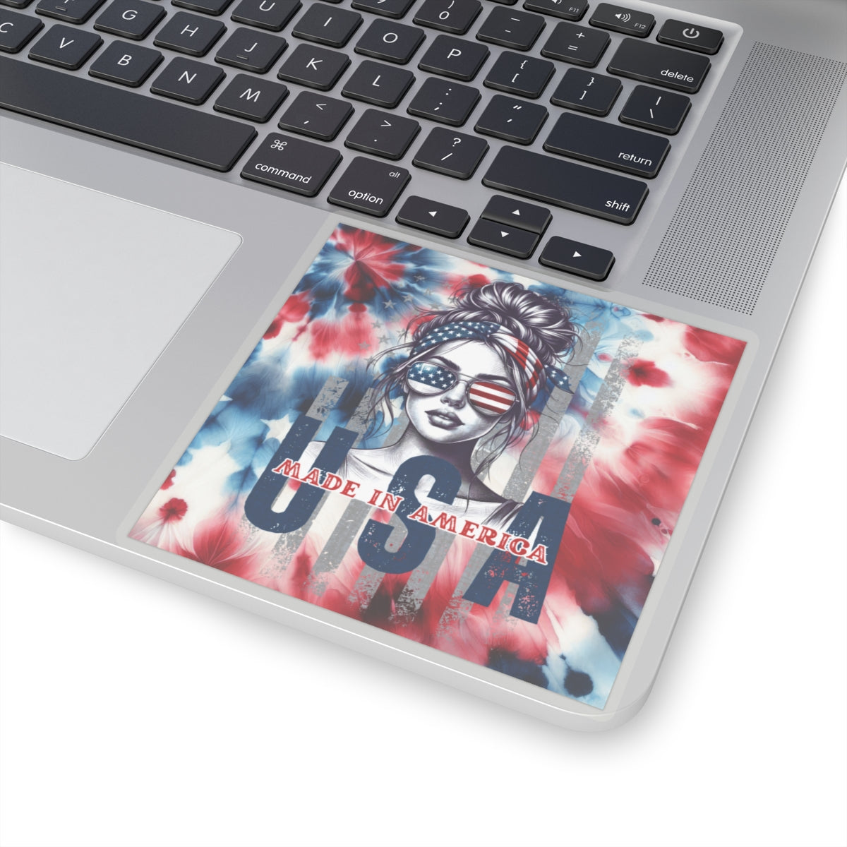 Happy 4th Of July Kiss-Cut Stickers, America, Flag, Peace Love America. Proud To Be An American, Red White Blue stickers. USA Stickers.