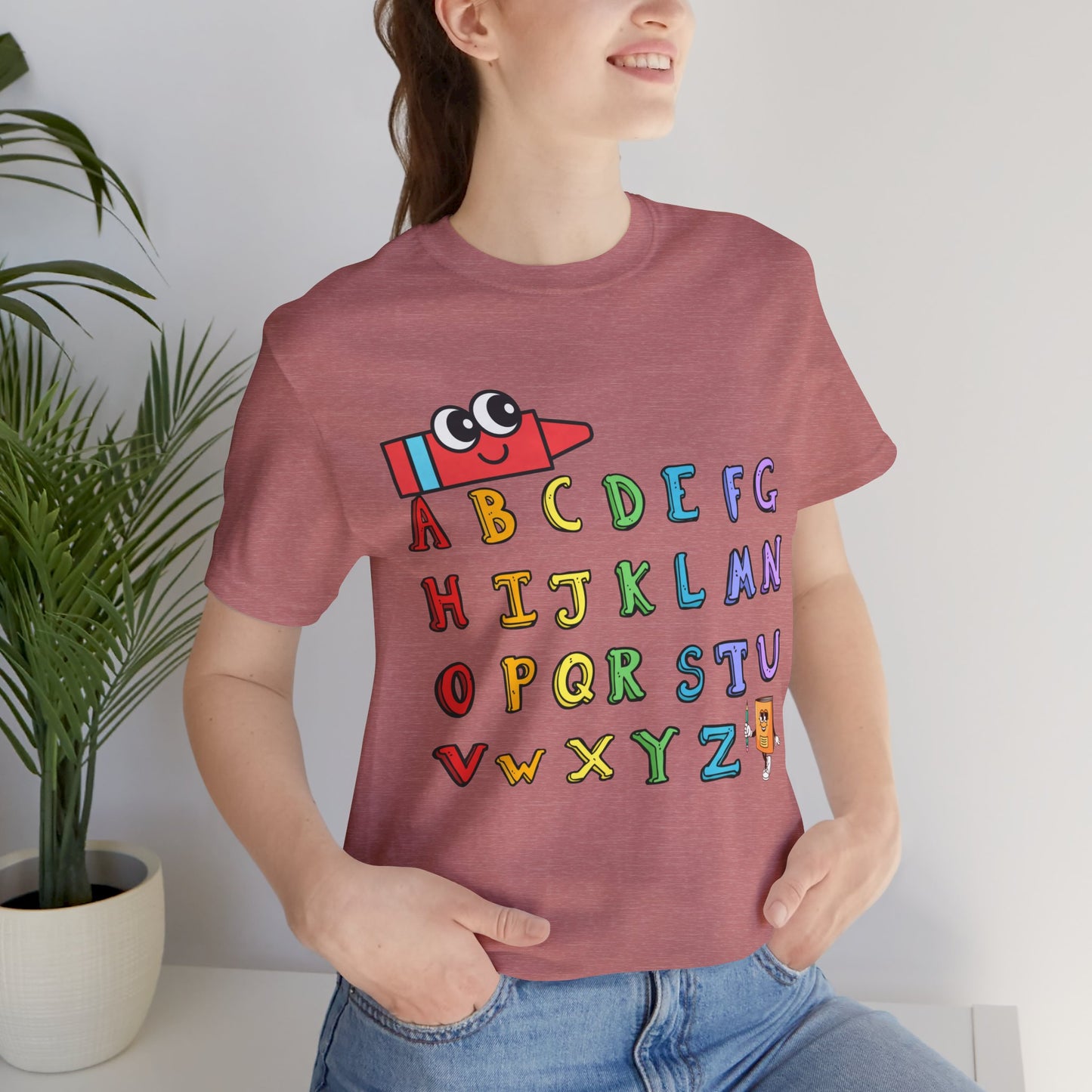 ABC Back To School T-Shirt, Love Teach Inspire T-Shirt, Back To School T-Shirt, Teacher Back To school unisex jersey short sleeve.First Day Vibes T-Shirt.