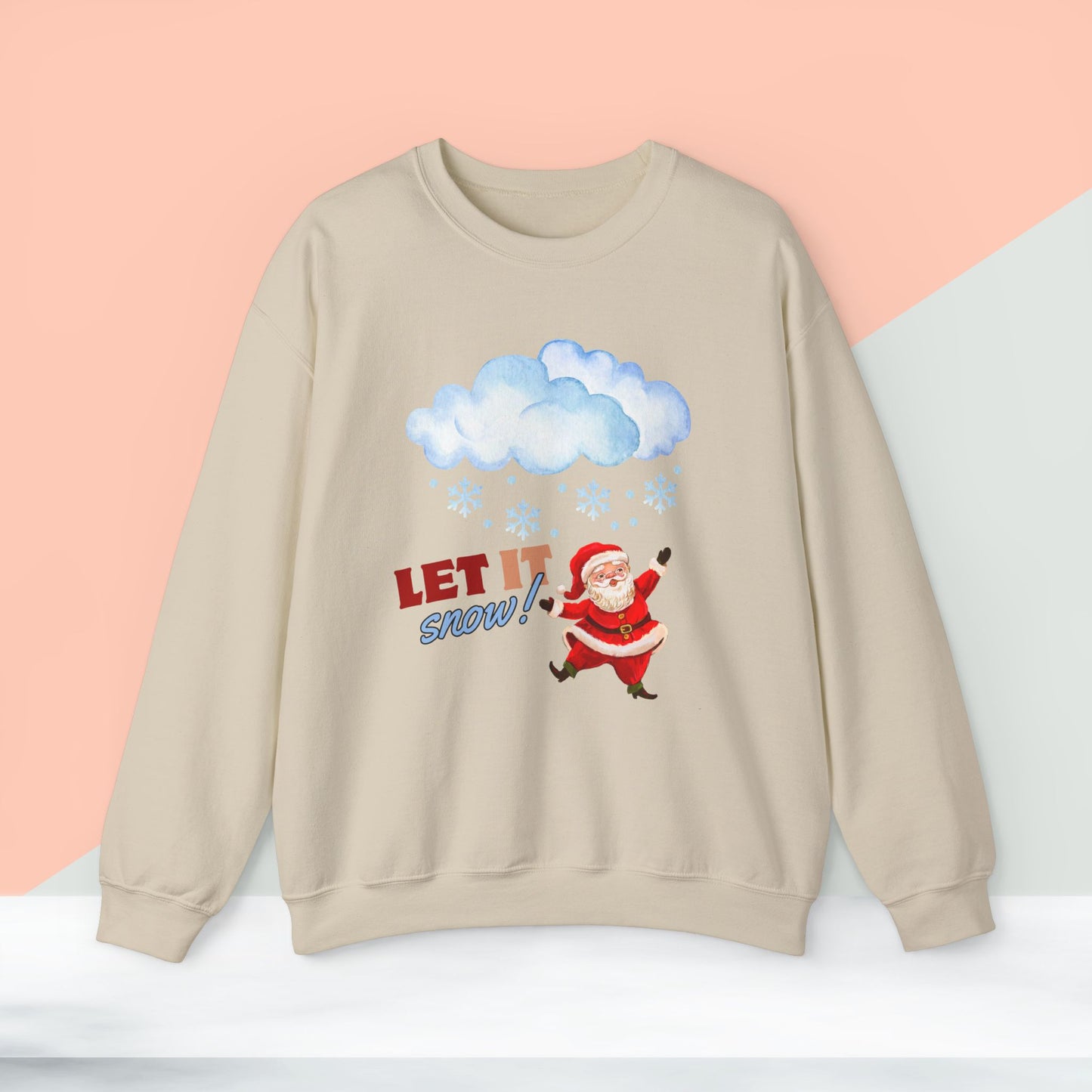 Let It Snow Christmas Sweatshirt - Unisex Heavy Blend, Merry Christmas, Festive, Christmas Gift, Crewneck, merry Christmas Sweatshirt, Christmas Sweatshirt  Christmas Gift, Festive Sweatshirt.