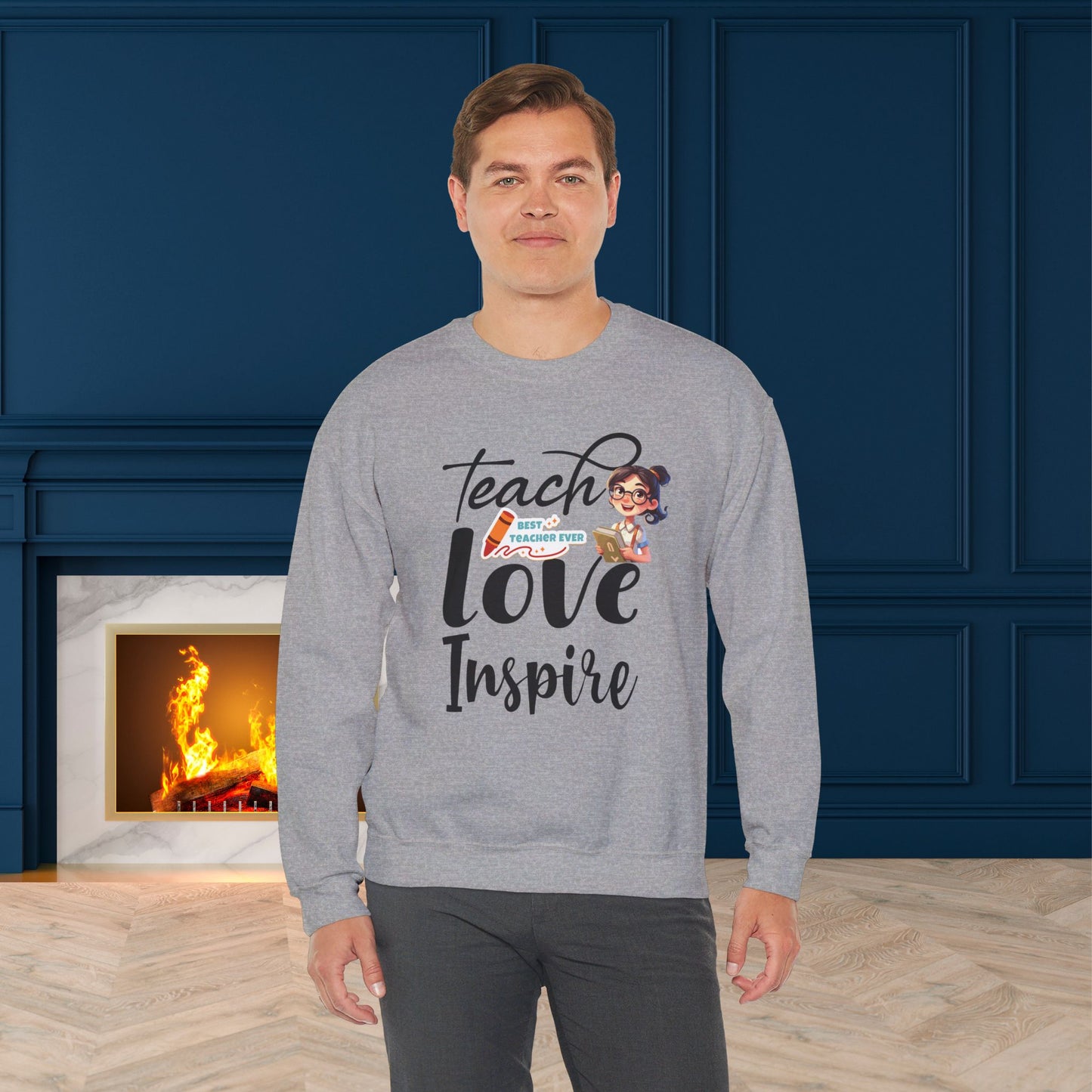 We Love Teachers Sweatshirt, Back To school unisex heavy blend crewneck sweatshirt, Teacher Back To school  Sweatshirt. First Day Vibes Sweatshirt.