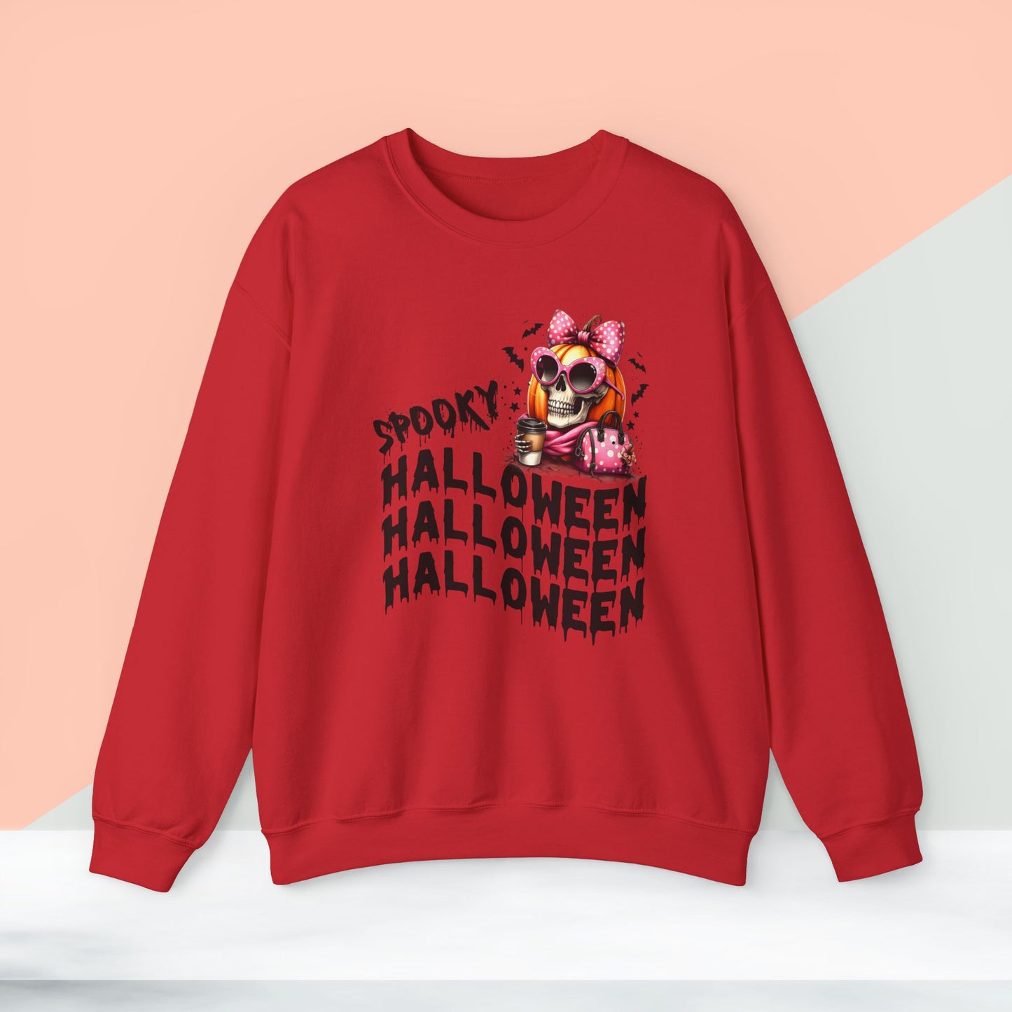 Happy Halloween Sweatshirt, Happy Halloween Sweatshirt - Unisex Heavy Blend Crewneck, Halloween Sweatshirt, Cute Spooky Ghost sweatshirt.