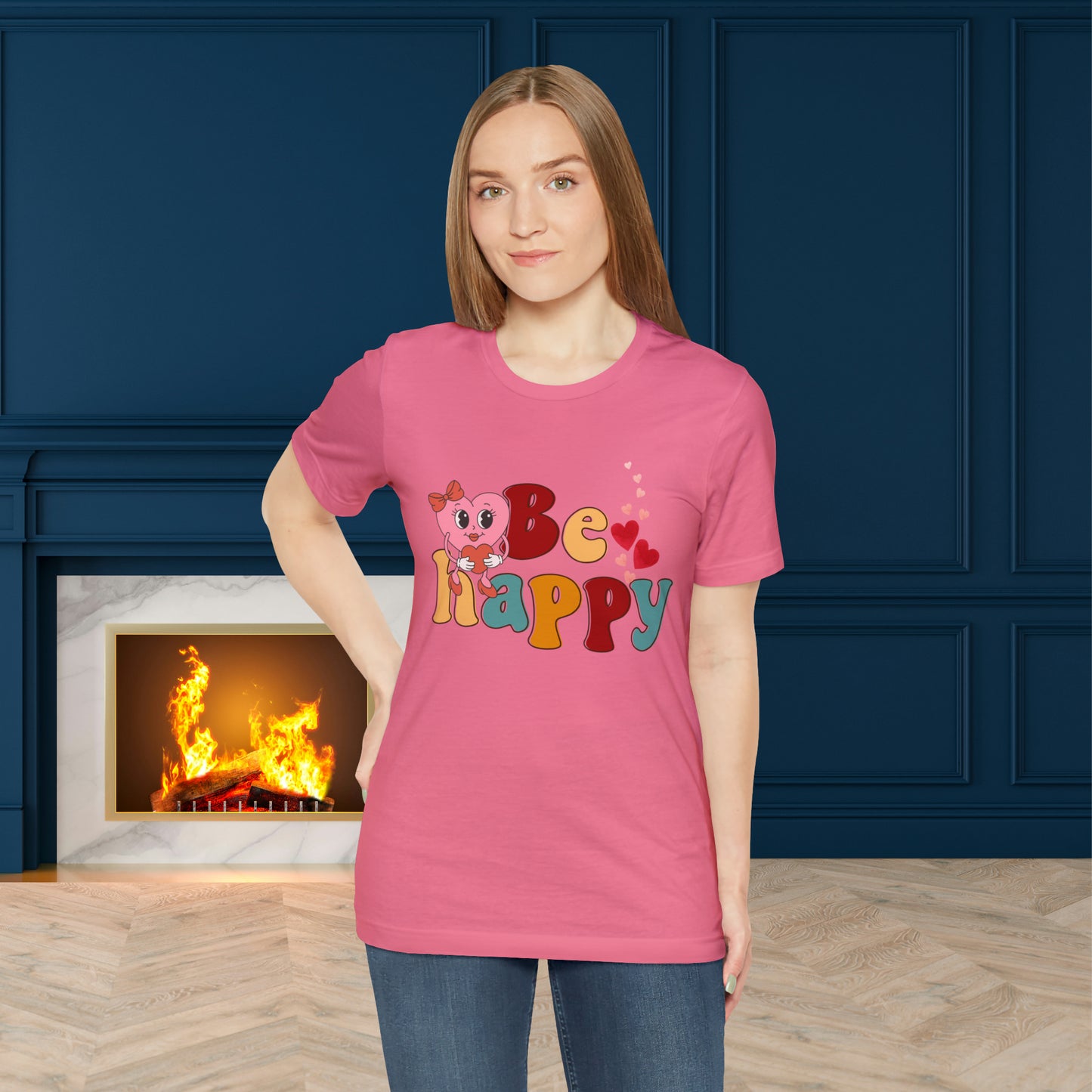 Happy valentines day Unisex Jersey Short Sleeve Tee