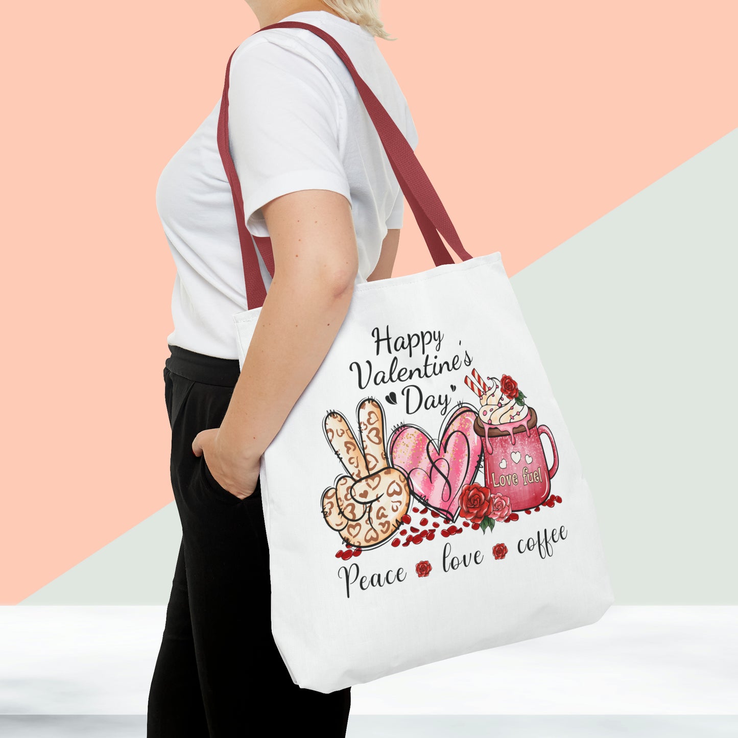 Happy Valentines Day Tote Bag