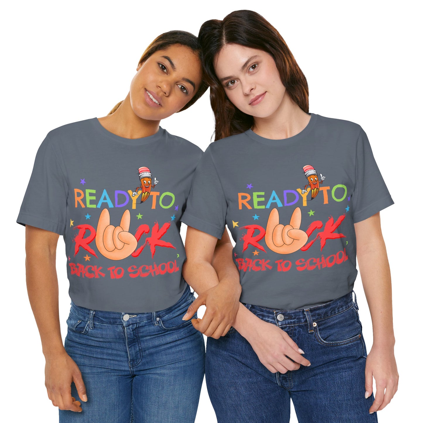 Ready To Rock T-Shirt, Back To School T-Shirt, Teach Love Inspire Teacher Shirt, Teacher Back To school unisex jersey short sleeve.First Day Vibes T-Shirt.