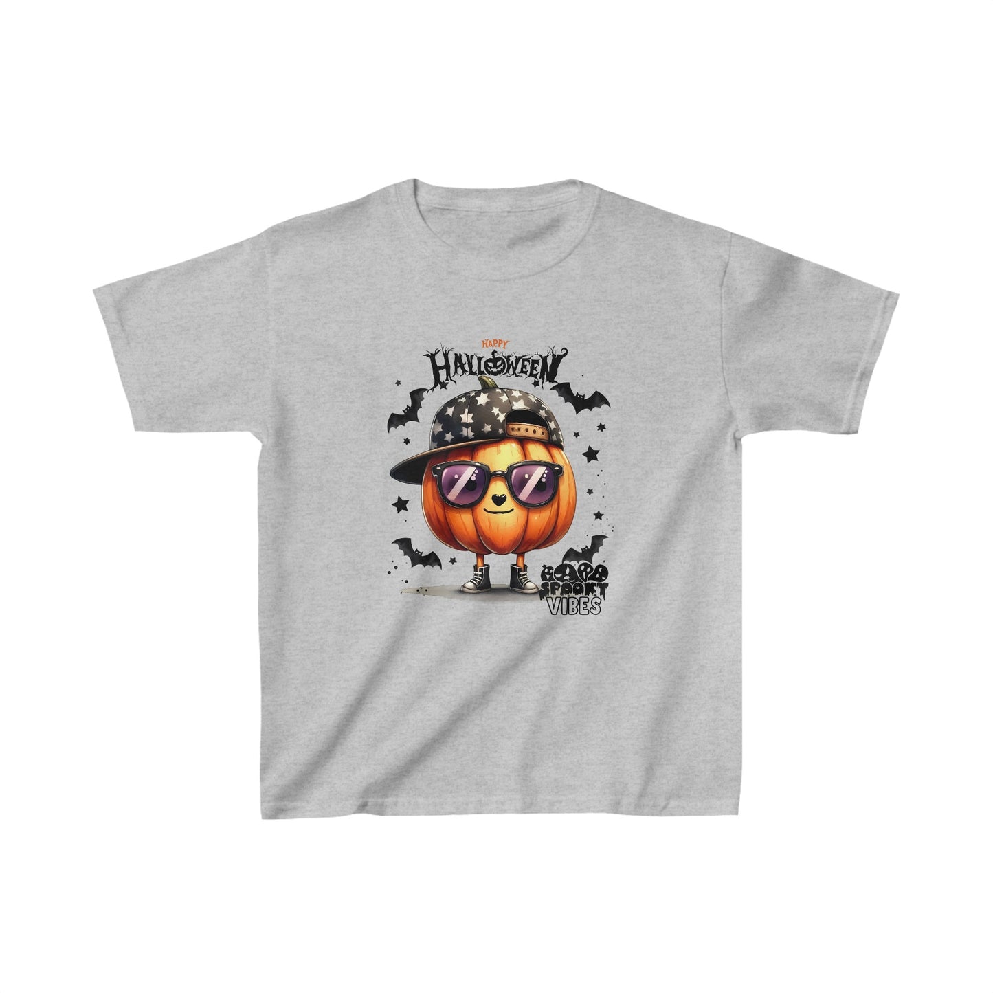 Happy Halloween Kids Shirt, Stay Spooky Halloween Kids Heavy Cotton™ Tee, Spooky Season Kids Shirt, Spooky Vibes Shirt, Trick Or Treat Cotton T-Shirt.