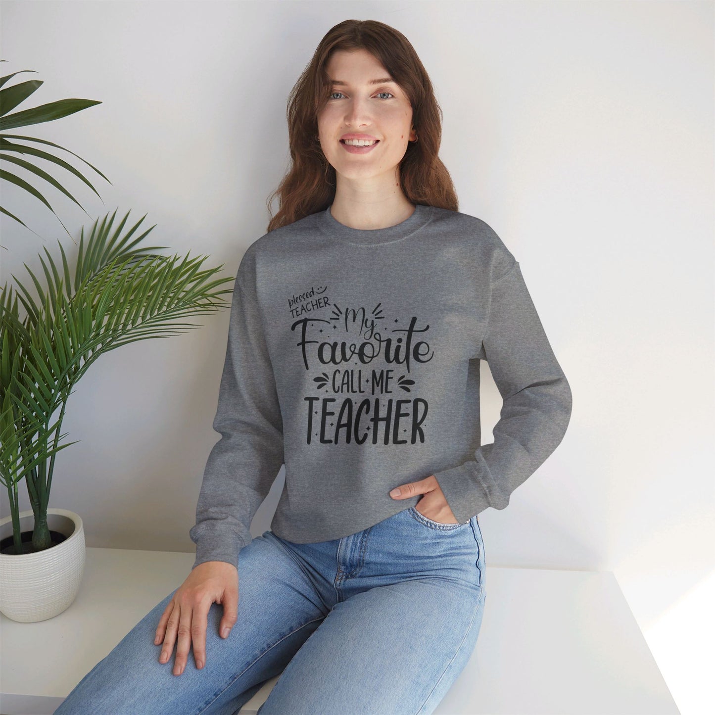 We Love Teachers Sweatshirt, Back To school unisex heavy blend crewneck sweatshirt, Teacher Back To school  Sweatshirt. First Day Vibes Sweatshirt.