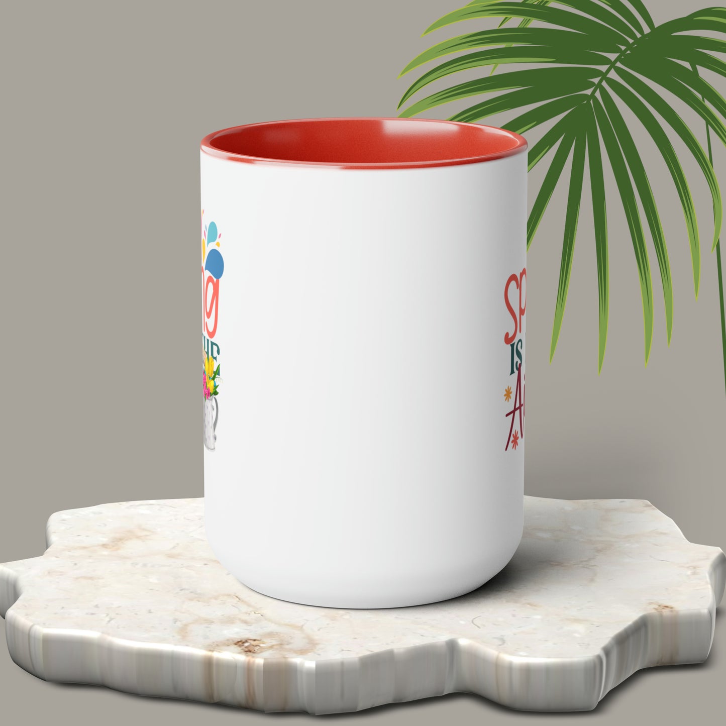 Spring Is In The Air two-Tone Coffee Mugs, 15oz