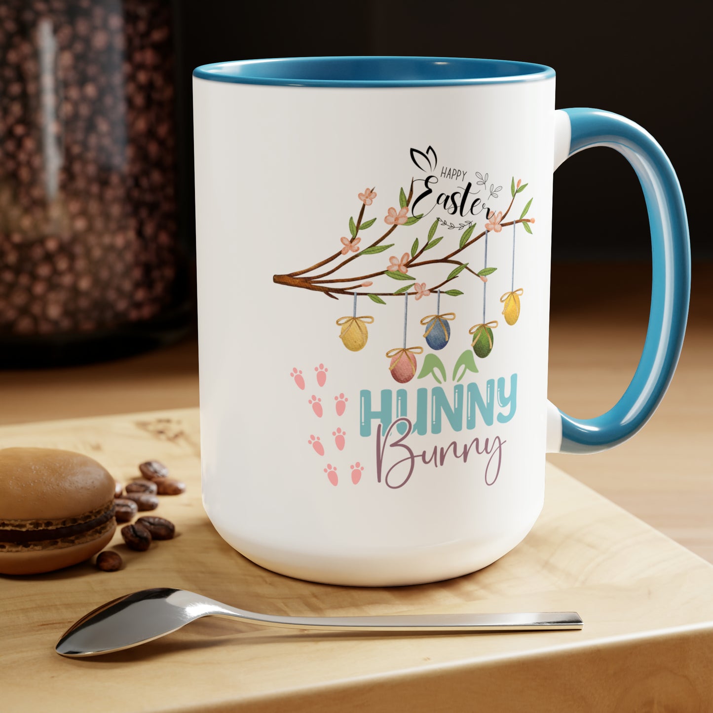 Hunny Bunny Two-Tone Coffee Mugs, 15oz