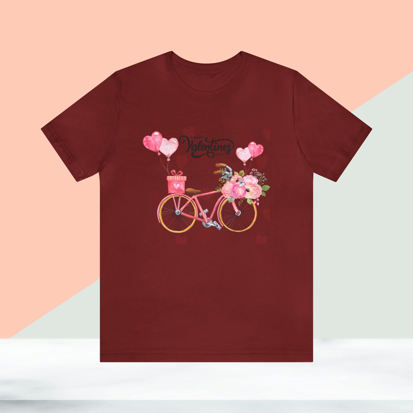 Happy valentines day Unisex Jersey Short Sleeve Tee