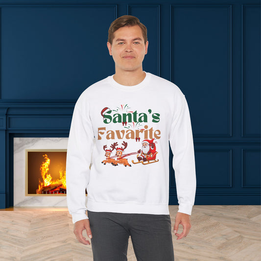 Santa's Favarite Christmas Sweatshirt - Unisex Heavy Blend, Merry Christmas, Festive, Christmas Gift, Crewneck, merry Christmas Sweatshirt, Christmas Sweatshirt  Christmas Gift, Festive Sweatshirt.