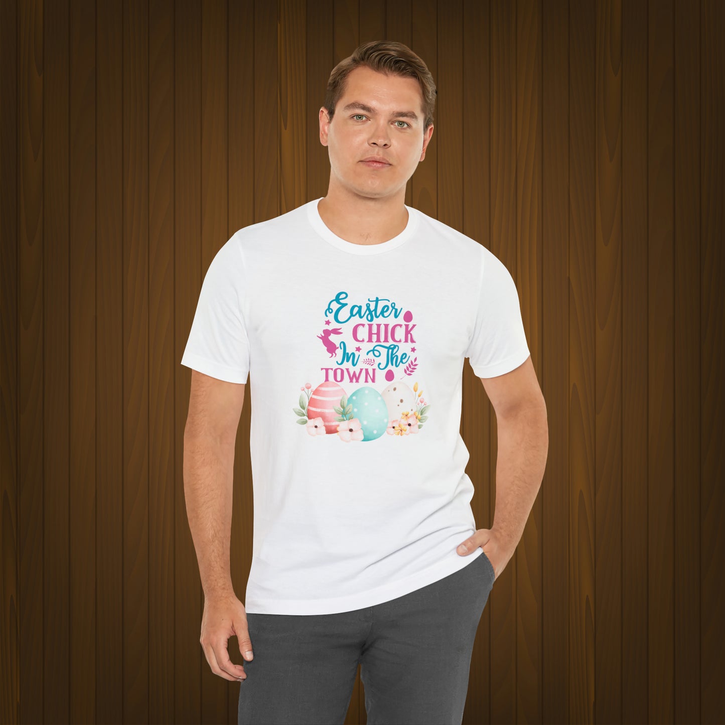 Happy Easter Unisex Jersey Short Sleeve Tee