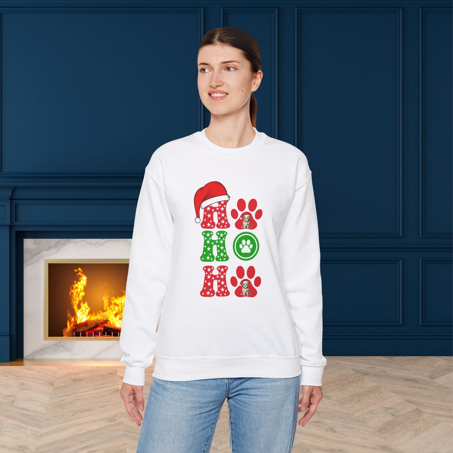 HO HO HO Sweatshirt - Unisex Heavy Blend, Merry Christmas, Festive, Christmas Gift, Crewneck, merry Christmas Sweatshirt, Christmas Sweatshirt  Christmas Gift, Festive Sweatshirt.