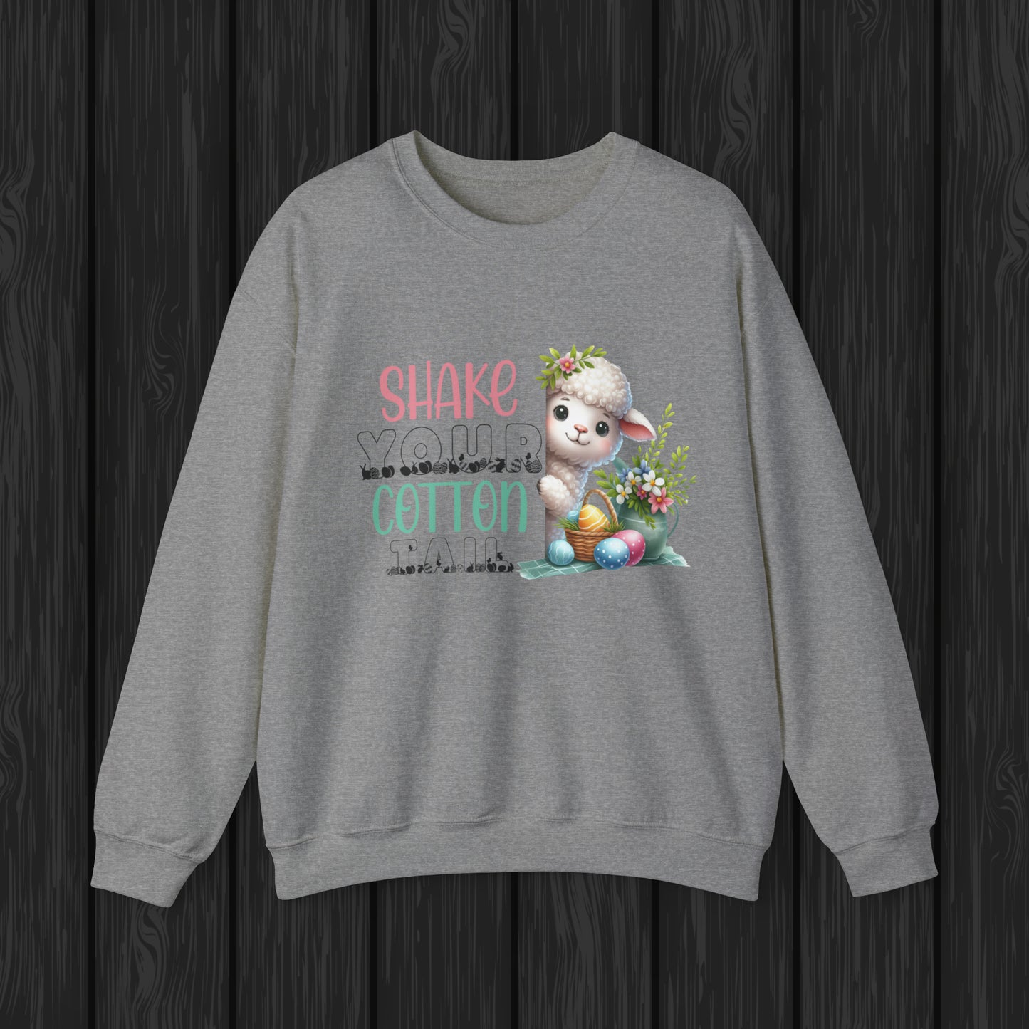 Shake Your Cotton Tail Unisex Crewneck Sweatshirt, Happy Easter Sweatshirt