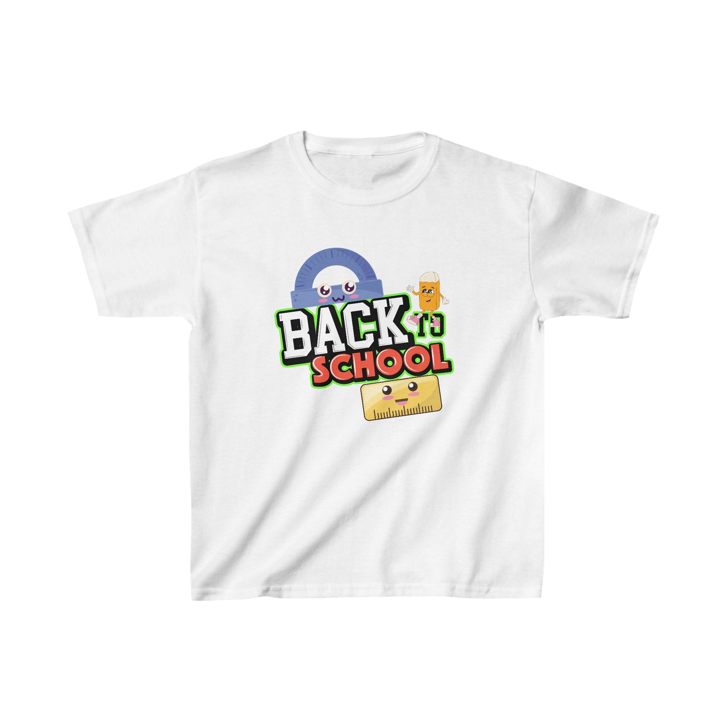 Back To School Kids Heavy Cotton™ Tee, Back to school Kids Shirt, 1st Day Of School Shirt, Back To School Cotton T-Shirt.