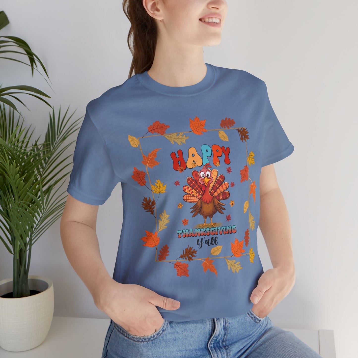 Happy Thanksgiving T-shirt, Happy Thanksgiving T-shirt, Happy thanksgiving 2024 T-shirt, Thanksgiving Gift,Turkey Shirt, Family Thanksgiving, Holiday Outfit.