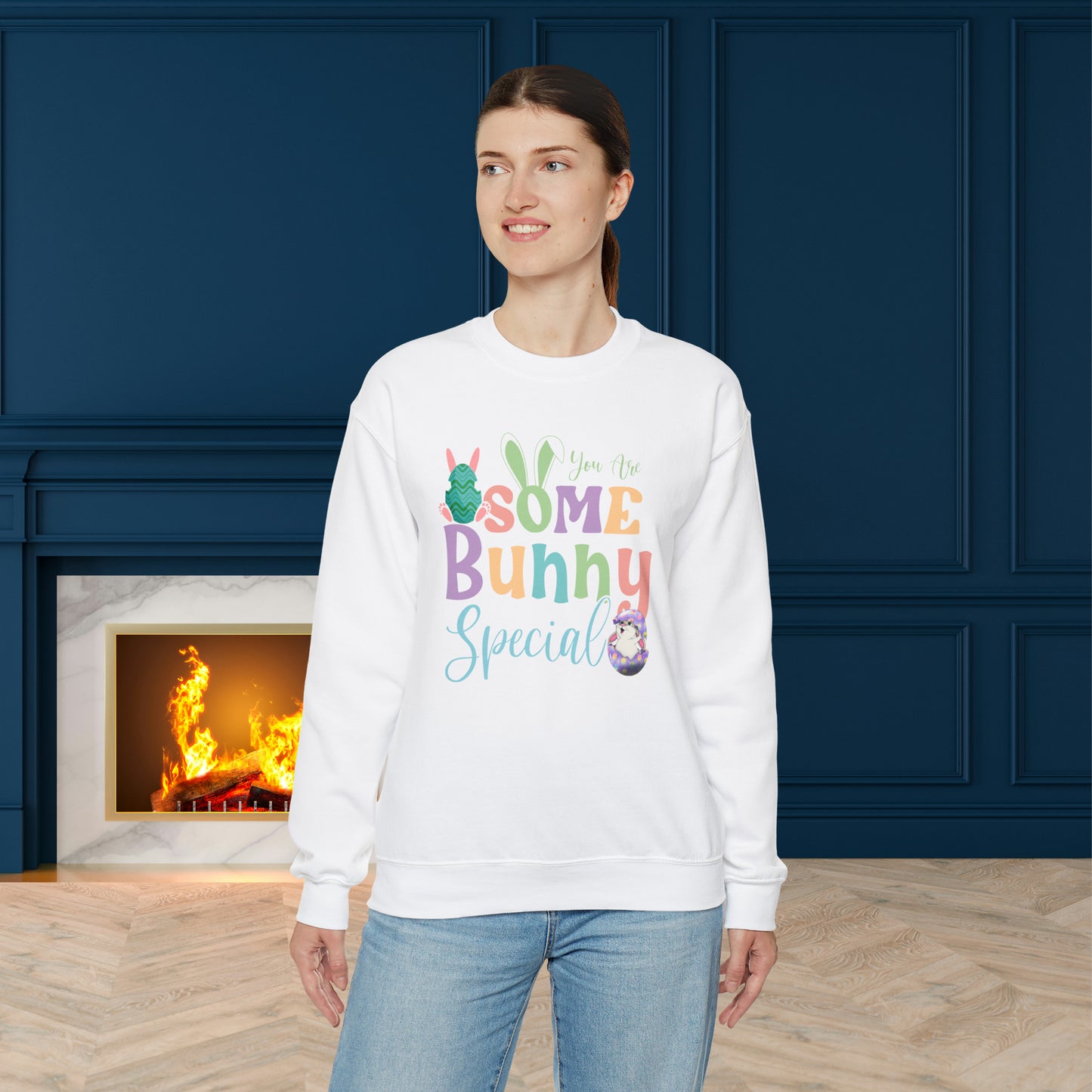 Easter Bunny Unisex Crewneck Sweatshirt