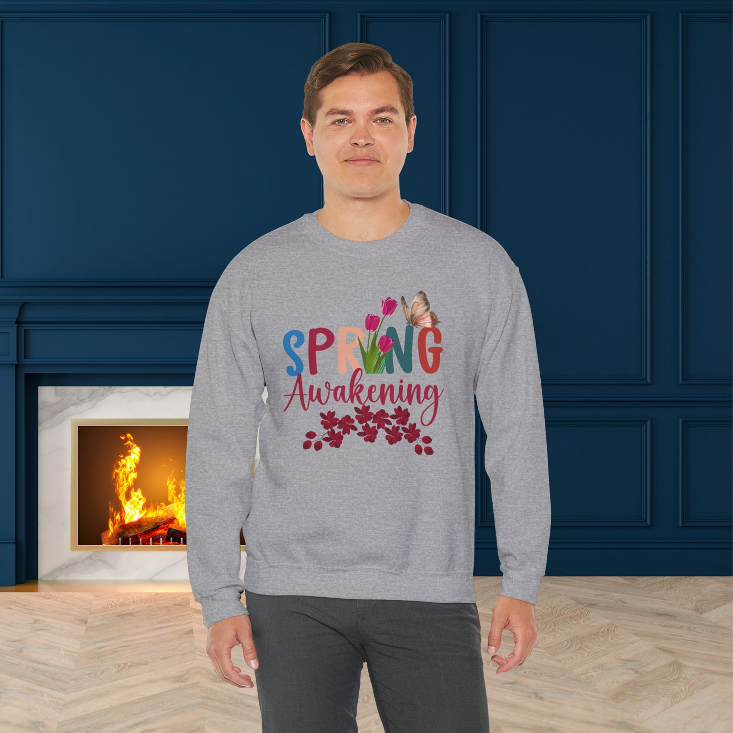 Spring Awakening Unisex Crewneck Sweatshirt, Spring Time Trendy Sweatshirt