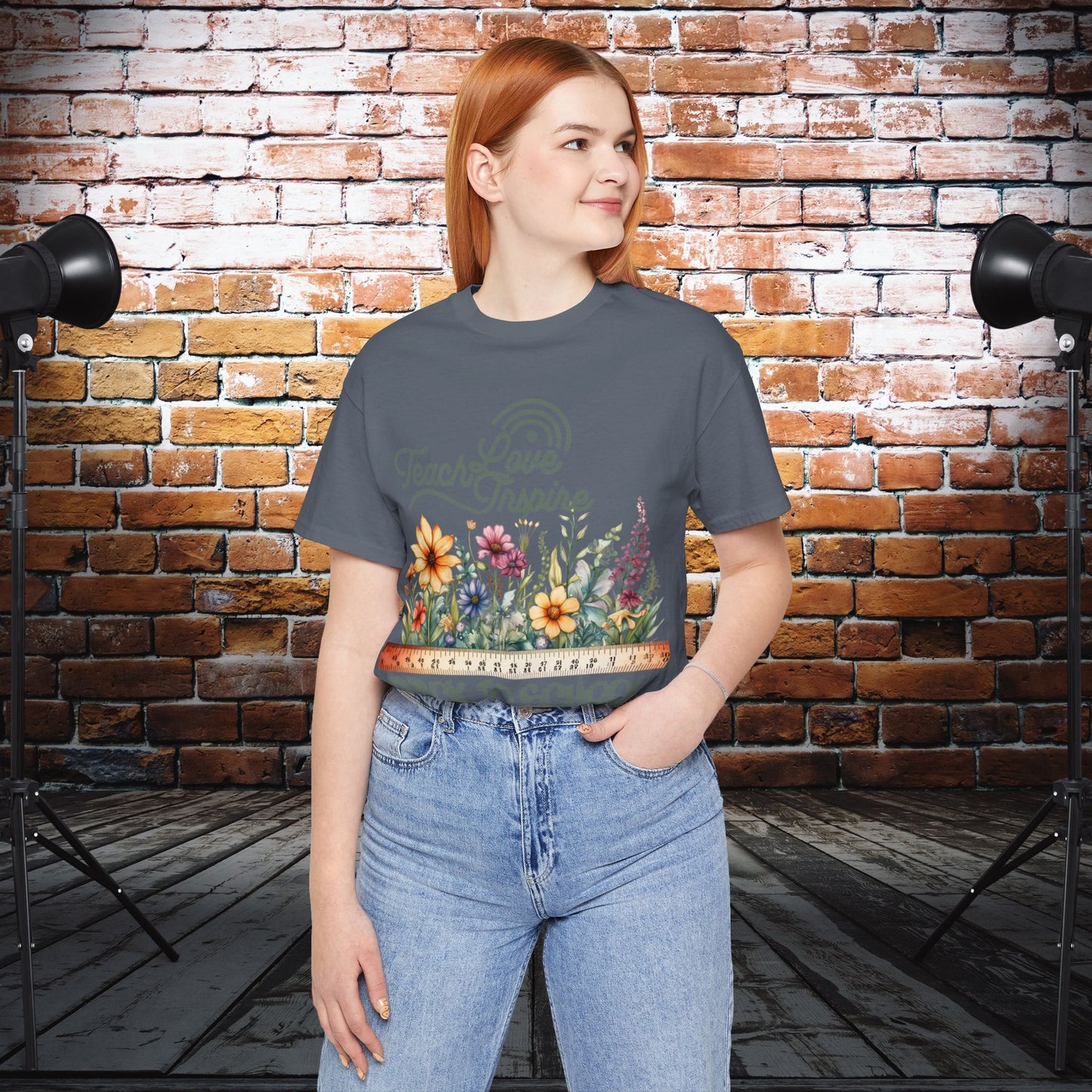 Love Teach Inspire T-Shirt, Back To School T-Shirt, Teacher Back To school unisex jersey short sleeve.First Day Vibes T-Shirt.