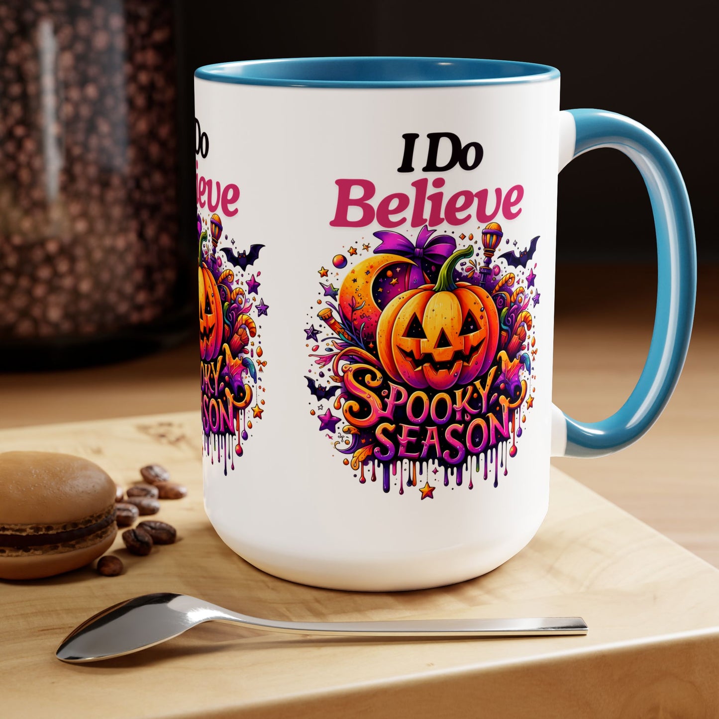 I Do Believe Spooky Season Halloween Coffee Mug,  Let's Go Halloween Coffee Mug, Trick or Treat Halloween Coffee Mug, Cute Skeleton Coffee Mug, Spooky Season Halloween Coffee Mug.