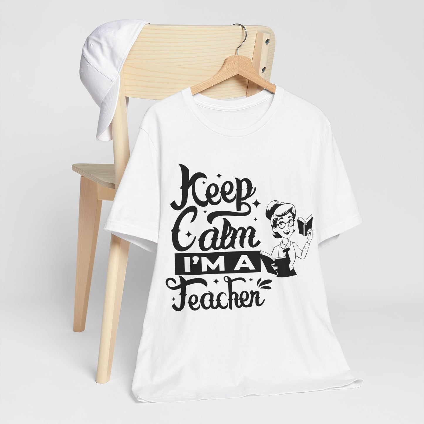 Keep Calm I Am A Teacher T-Shirt, Back To School T-Shirt, Teach Love Inspire Teacher Shirt, Teacher Back To school unisex jersey short sleeve.First Day Vibes T-Shirt.