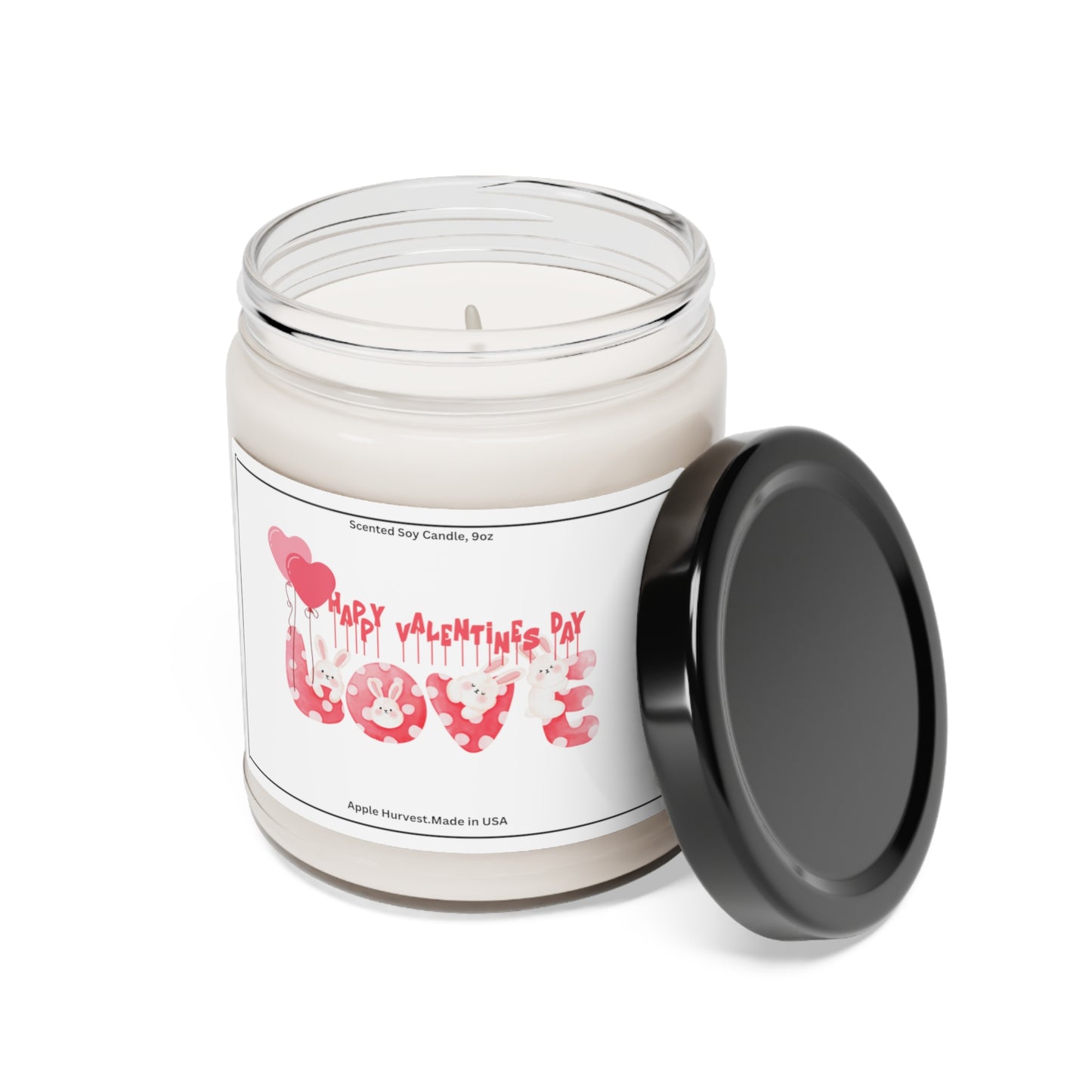 Happy valentines day Scented Soy Candle, 9oz