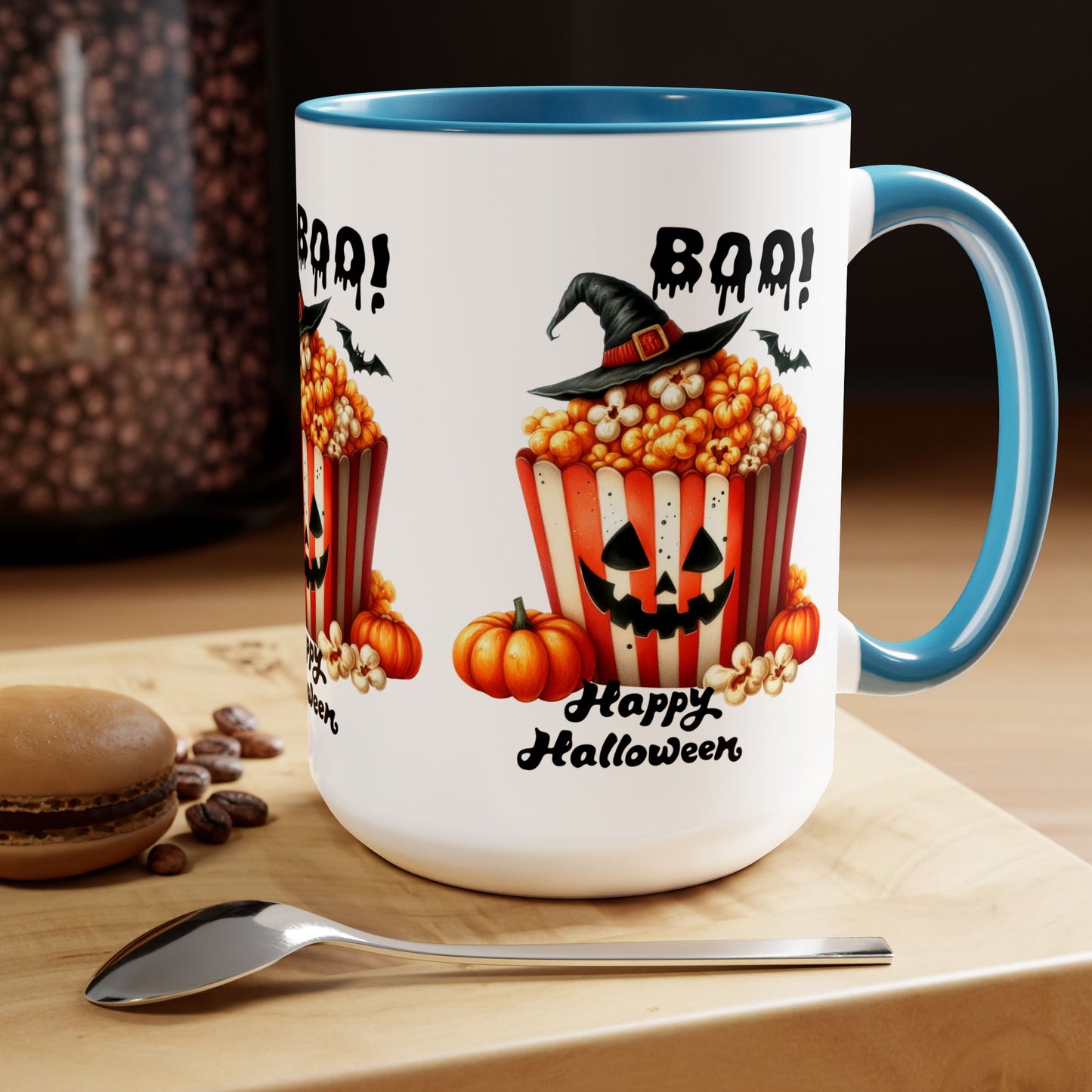 Boo Happy Halloween Coffee Mug, Beware Halloween Coffee Mug, Trick or Treat Halloween Coffee Mug, Cute Skeleton Coffee Mug, Spooky Season Halloween Coffee Mug.