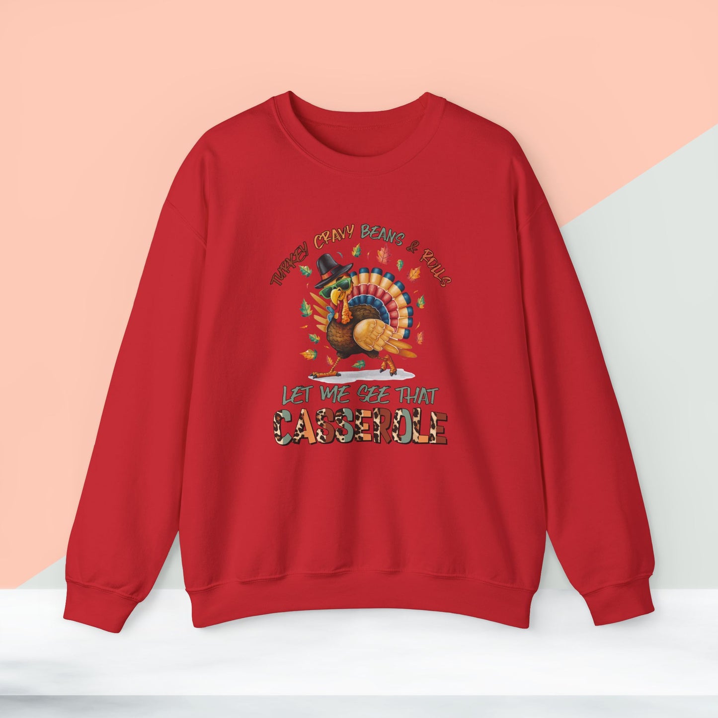 Turkey Sweatshirt, HappyThanksgiving Day Sweatshirt - Unisex Heavy Blend, Happy Thanksgiving2024 Sweatshirt, Thanksgiving Gift, Festive Sweatshirt.