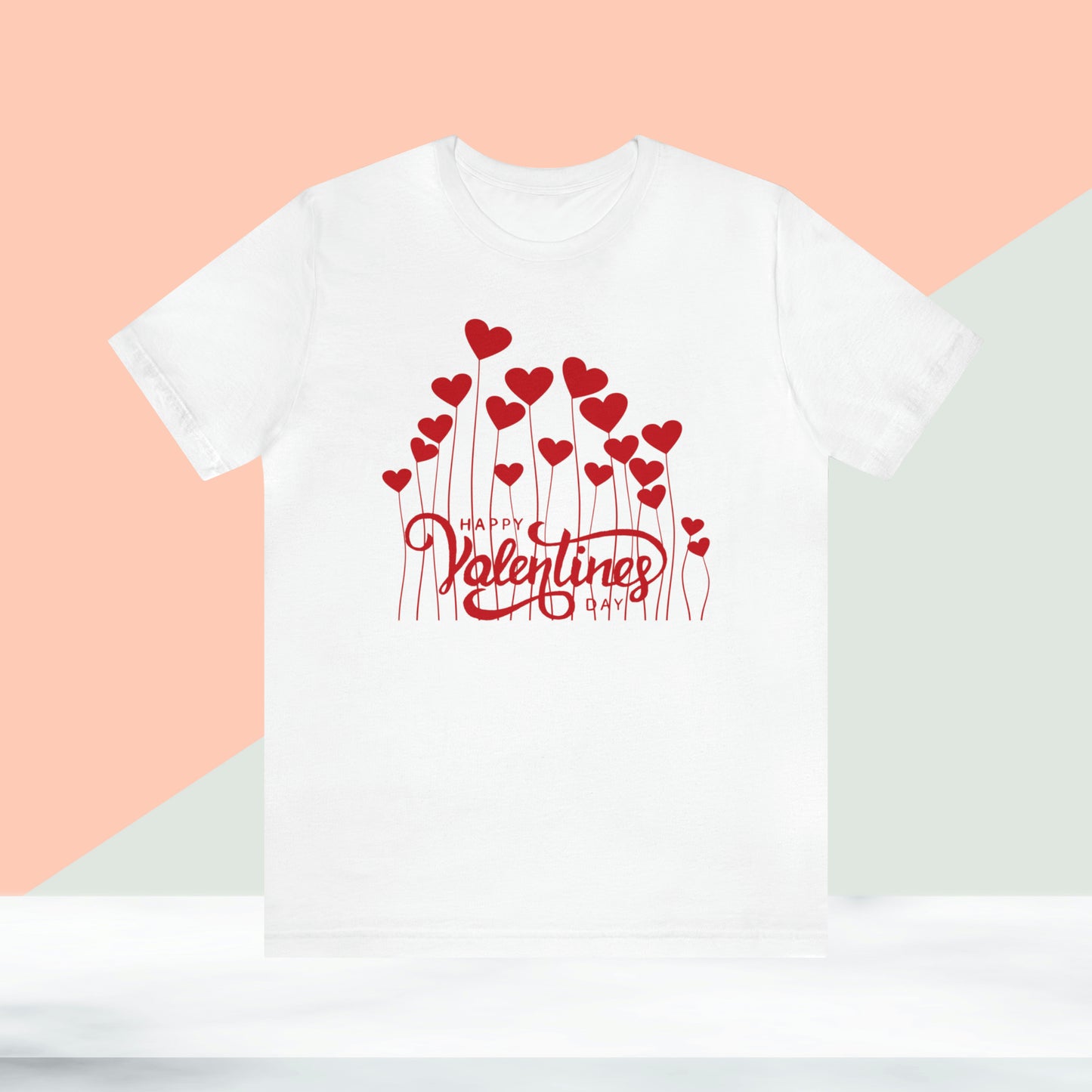 Happy valentines day Unisex Jersey Short Sleeve Tee