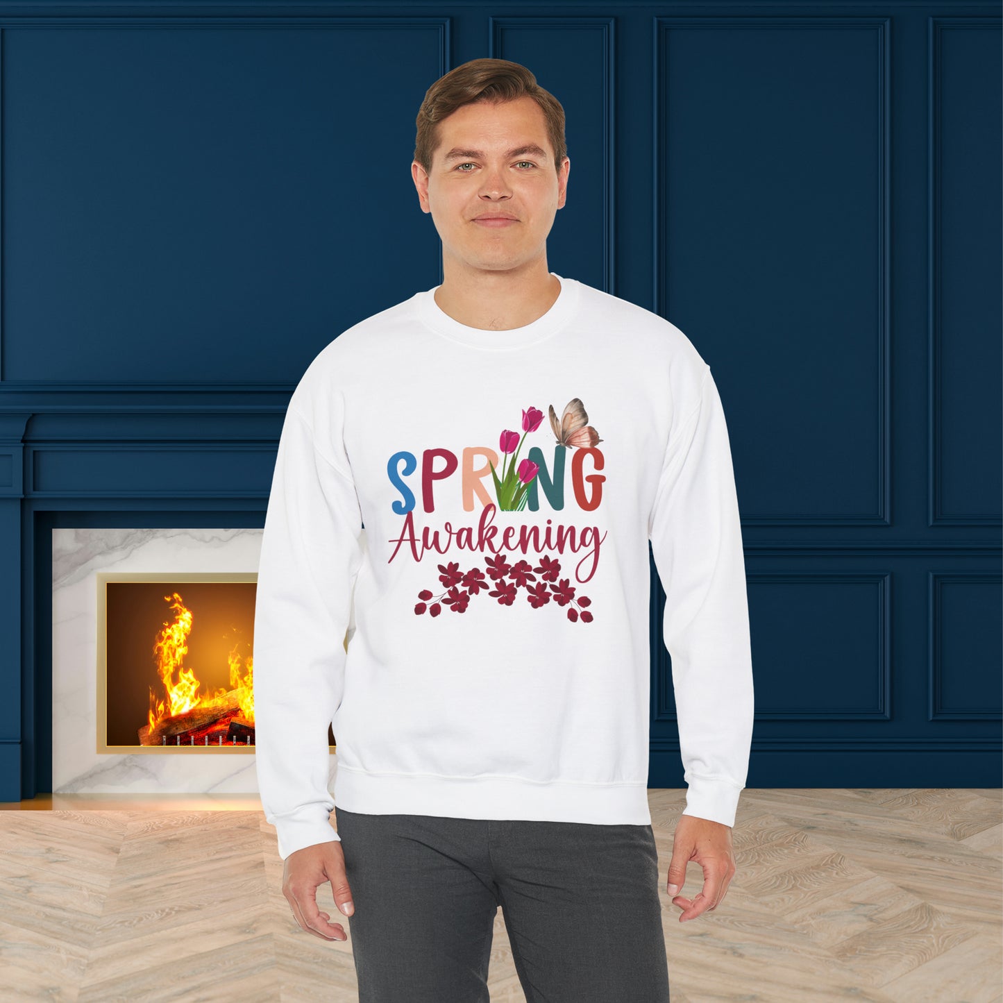 Spring Awakening Unisex Crewneck Sweatshirt, Spring Time Trendy Sweatshirt