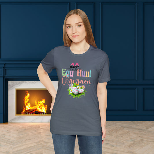 Egg Hunt Unisex Jersey Short Sleeve Tee