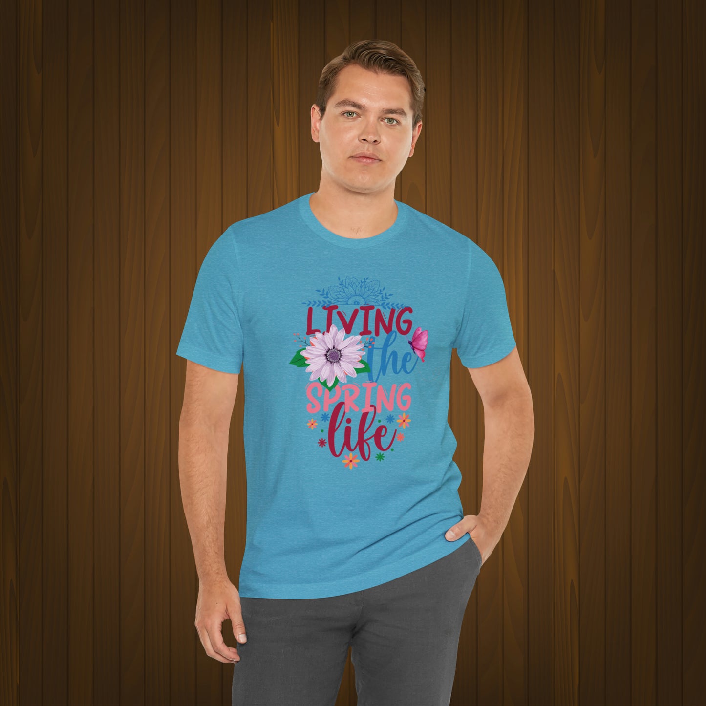 Living The Spring Life Unisex T-shirt, Spring Trendy Shirt.