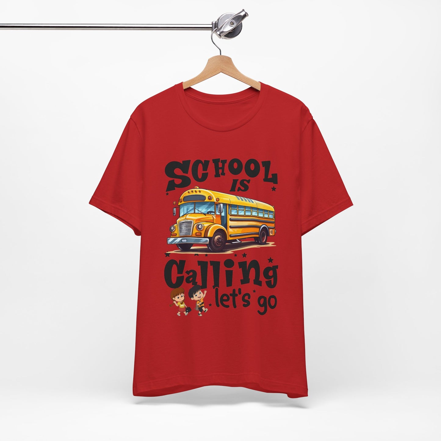 School Is calling T-shirt, First Day Of School T-Shirt, Teacher Back To school unisex jersey short sleeve.First Day Vibes T-Shirt.