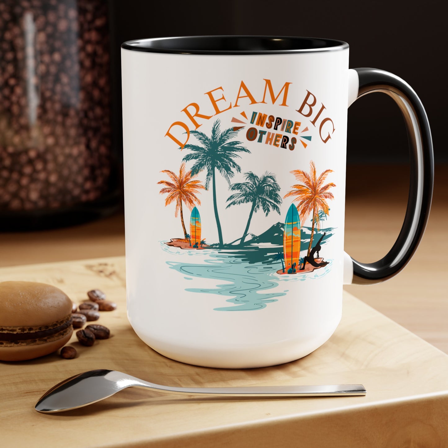 Dream Big Yoga Coffee Mug, Cute Yoga Coffee Mug, Yoga lovers Coffee Mug, Yoga Instructor Gift, Gift For Yoga lover, Gift For Yogi.